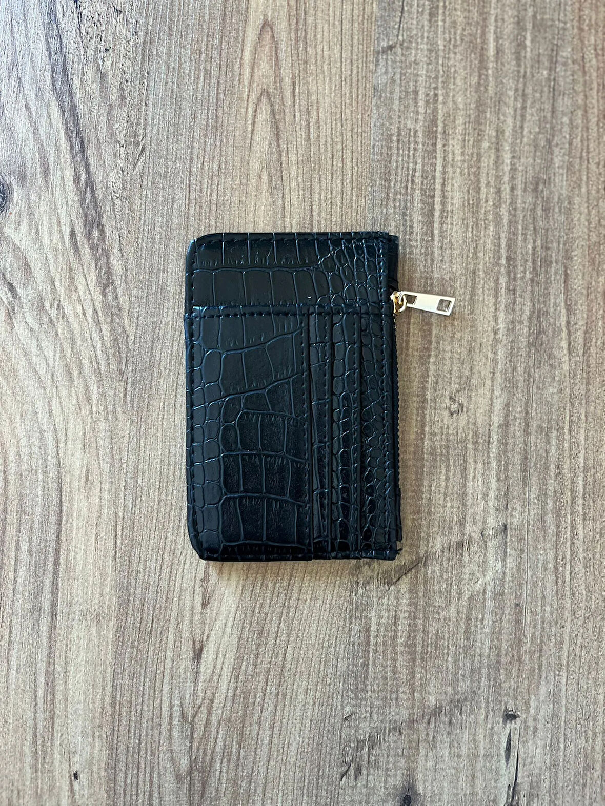 Kadın Kartlık Suni Deri - Siyah