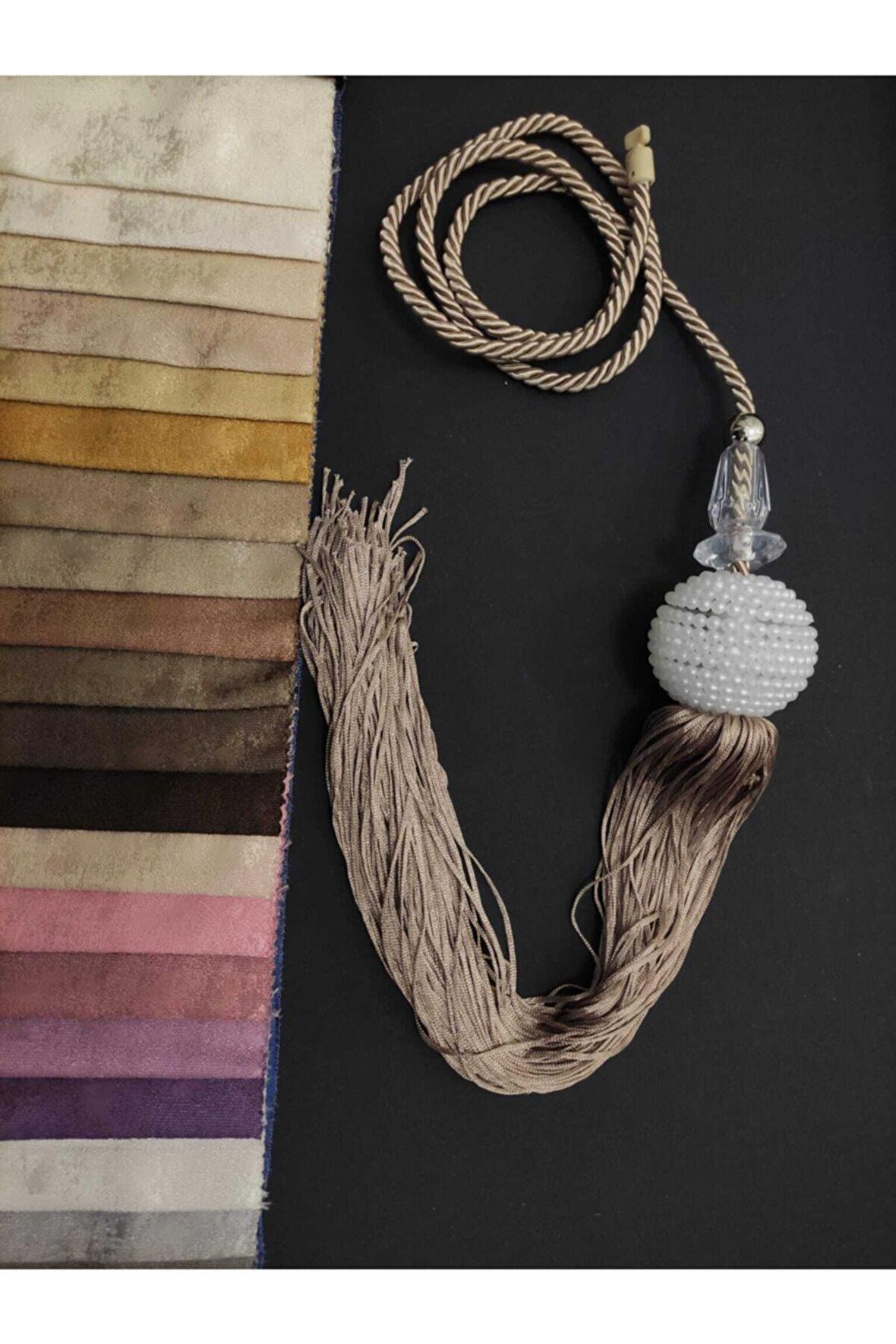 Ege'nin Atölyesinden İnci Sarkıt , Orta Sarkıt , Perde Aksesuarı , İtalyan Dizayn