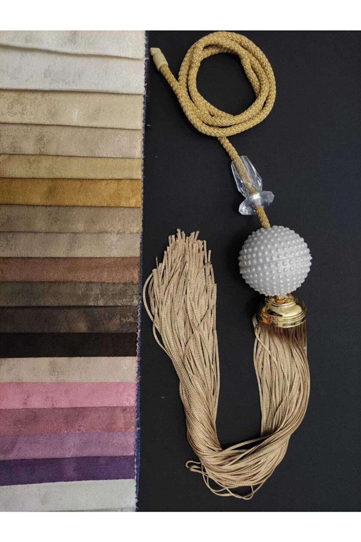 Ege'nin Atölyesinden İnci Sarkıt , Orta Sarkıt , Perde Aksesuarı , İtalyan Dizayn 1 Adet