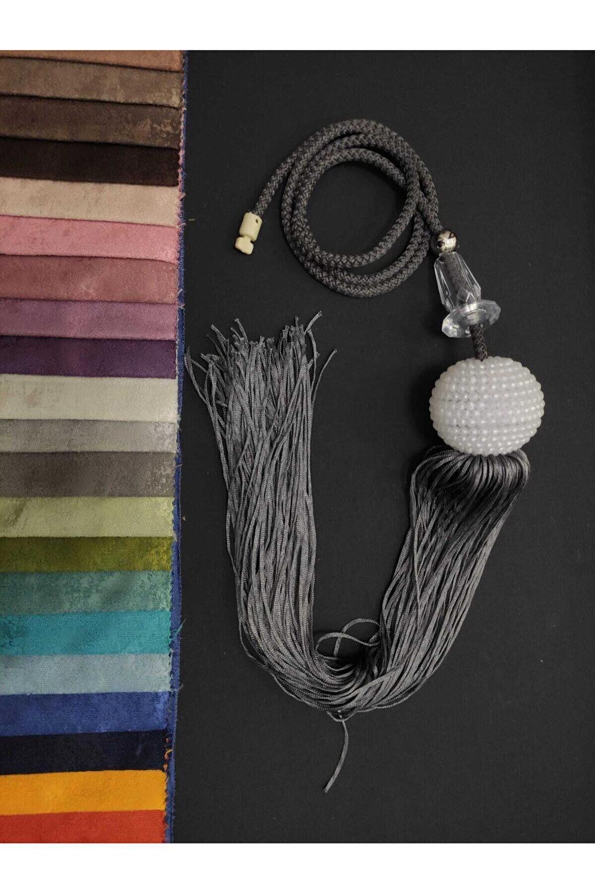 Ege'nin Atölyesinden İnci Sarkıt , Orta Sarkıt , Perde Aksesuarı , İtalyan Dizayn 1 Adet