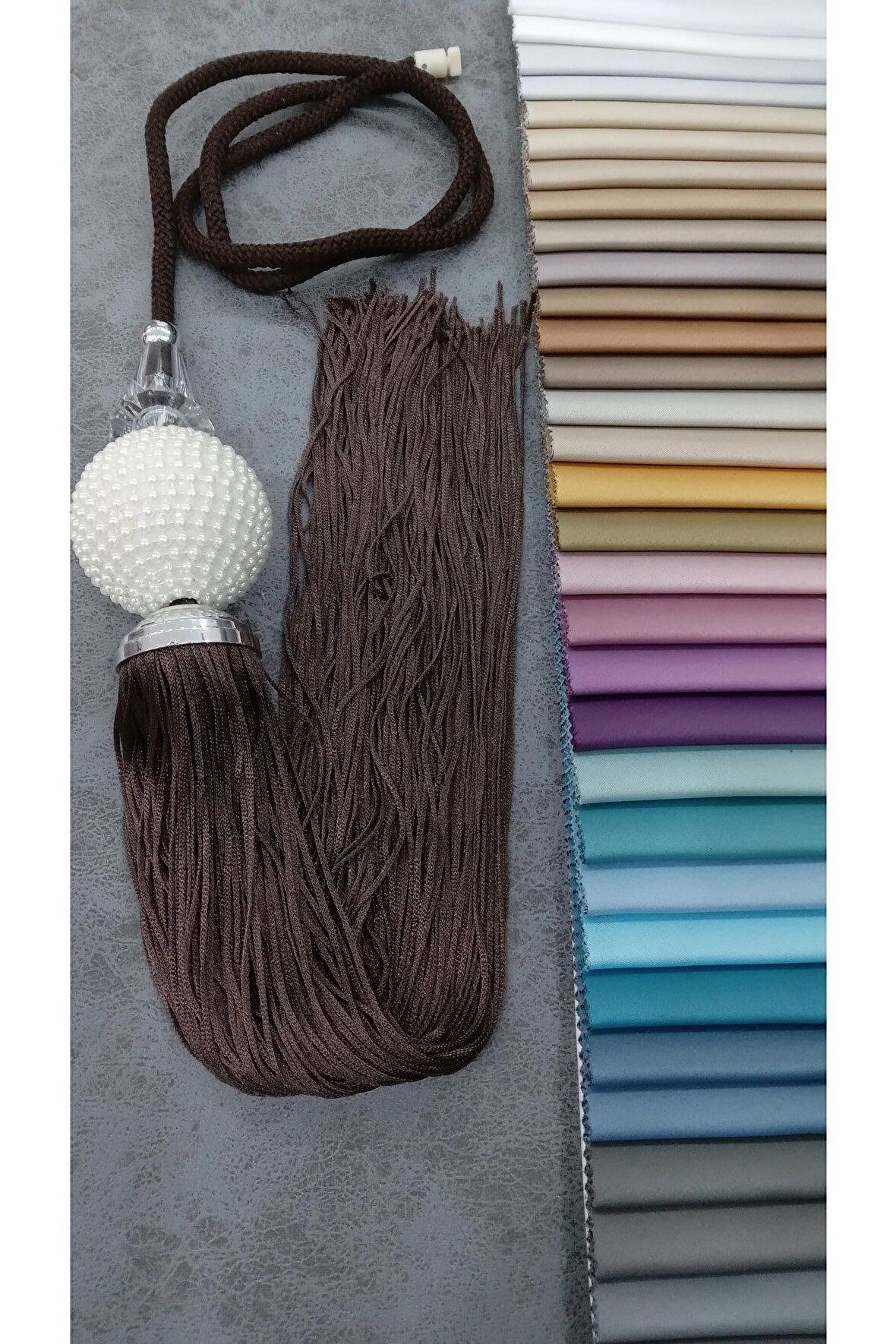 Ege'nin Atölyesinden İnci Sarkıt , Orta Sarkıt , Perde Aksesuarı , İtalyan Dizayn