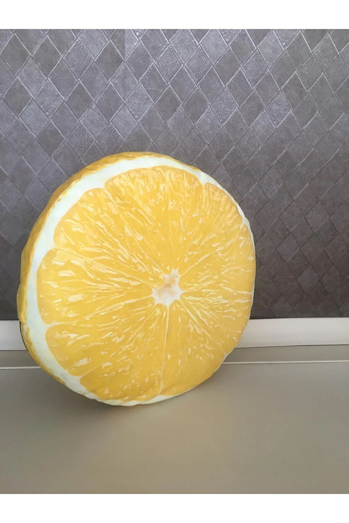 3D Baskılı Meyve Desenli Limon Minder & Kırlent Kılıfı