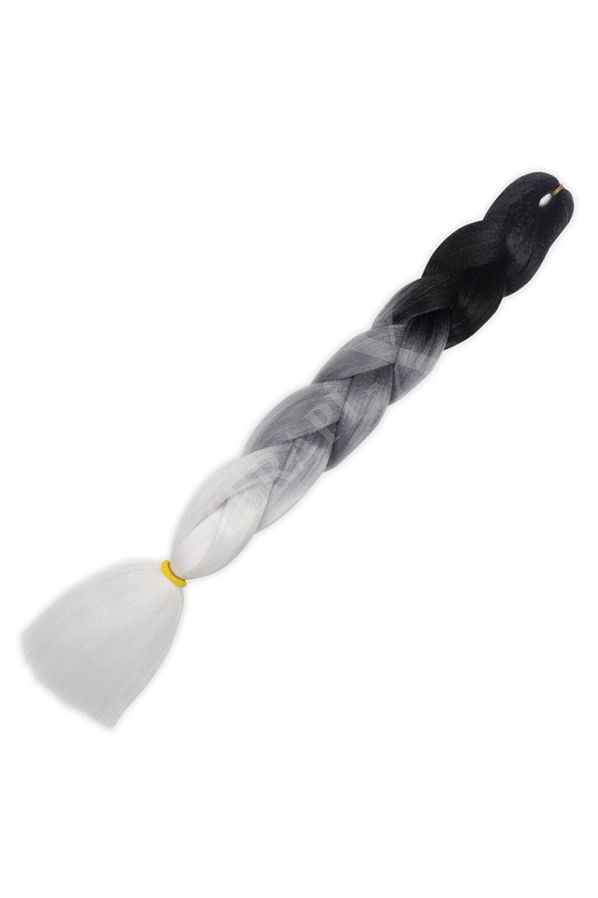 Sentetik Örgülük Saç Ombreli 3 Renk Siyah , Açık Gri , Beyaz ( 100 Gr )