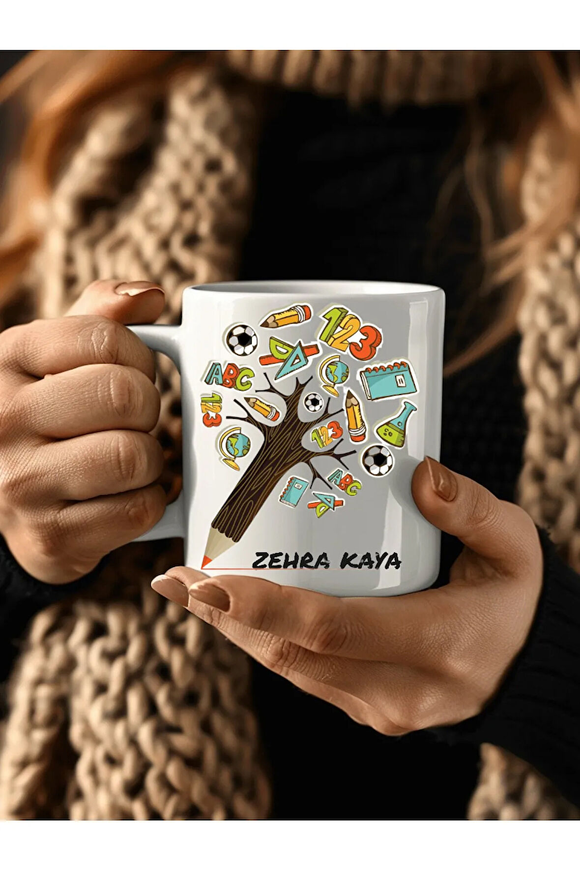 Öğretmenler Günü Kişiye Özel Seramik Kupa Mug - Hediyelik Kupa - Öğretmen Hediye