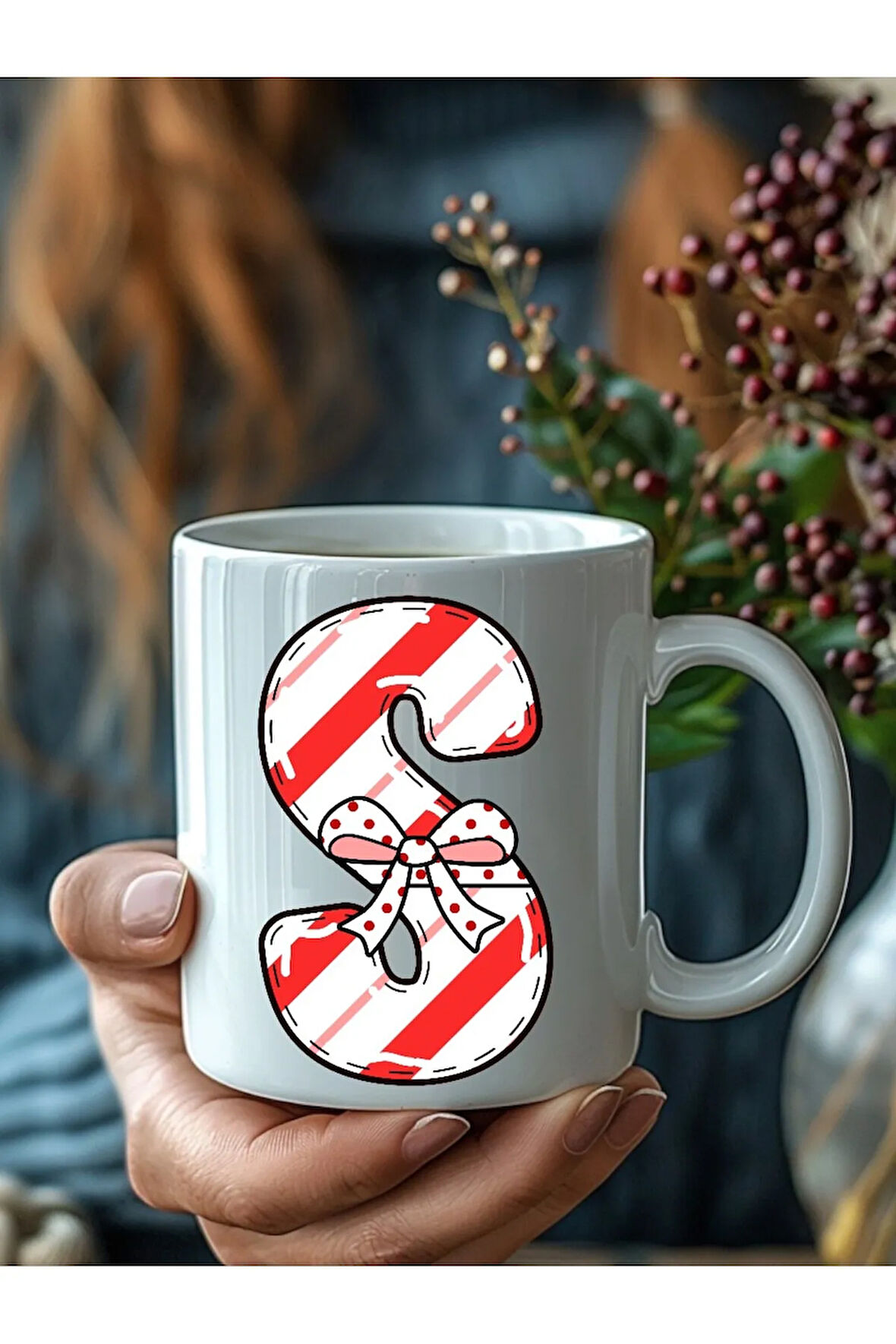 Harf Hediye Paketi Şeklinde Kişiye Özel 3 Boyutlu Tasarım Seramik Kupa Mug - Hediyelik Kupa Bardak