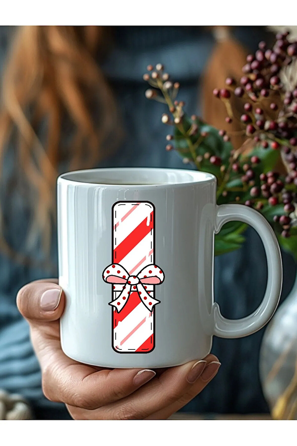 Harf Hediye Paketi Şeklinde Kişiye Özel 3 Boyutlu Tasarım Seramik Kupa Mug - Hediyelik Kupa Bardak