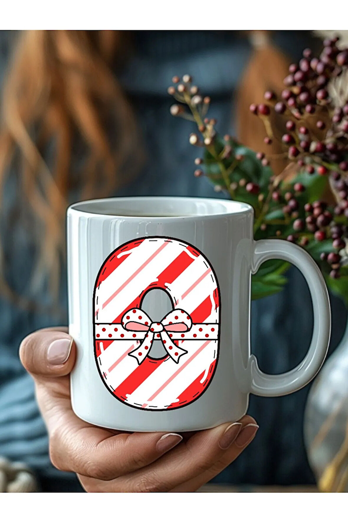 Harf Hediye Paketi Şeklinde Kişiye Özel 3 Boyutlu Tasarım Seramik Kupa Mug - Hediyelik Kupa Bardak