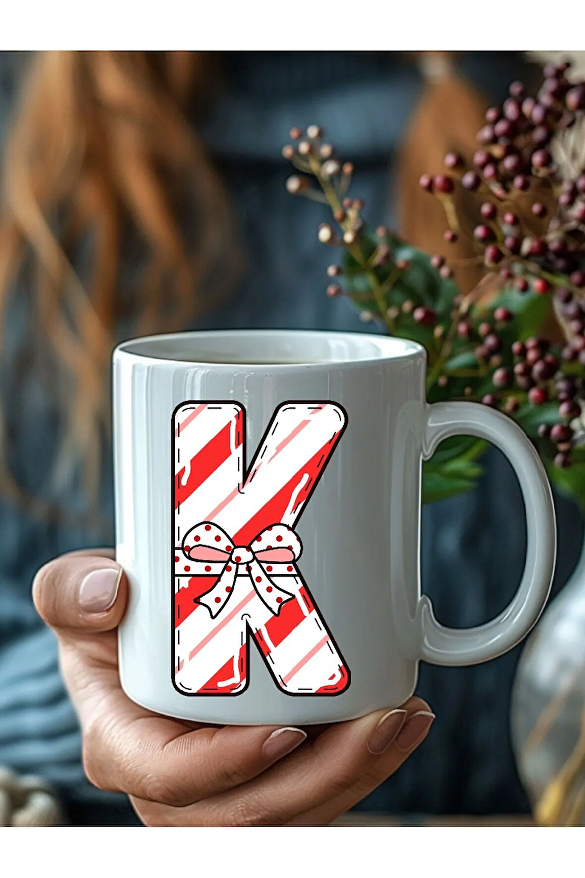 Harf Hediye Paketi Şeklinde Kişiye Özel 3 Boyutlu Tasarım Seramik Kupa Mug - Hediyelik Kupa Bardak