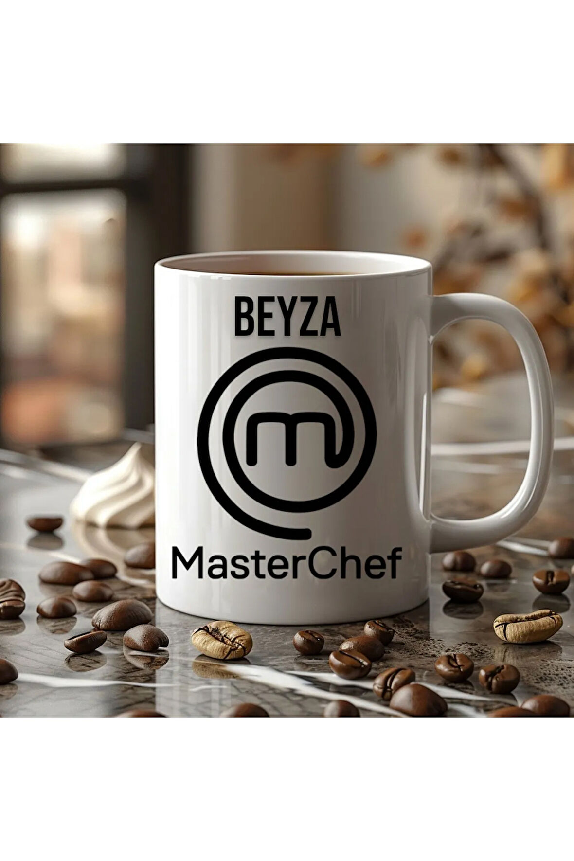 Masterchef Kişiye Özel İsimli Baskılı Kupa Seramik Kahve Çay Kupası