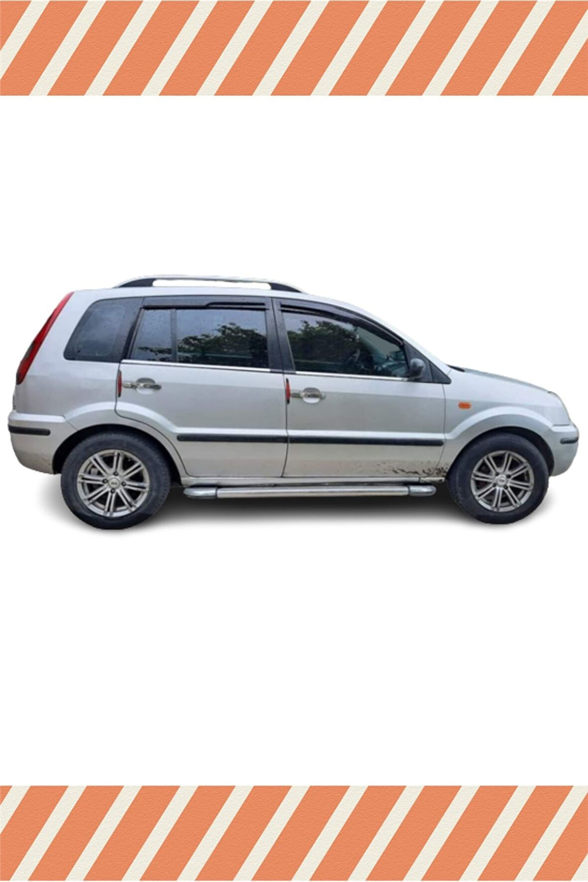 Ford Fusion 2002-2012 Modellerine Uyumlu Özel 4'Lü Mügen Tip Cam Rüzgarlığı