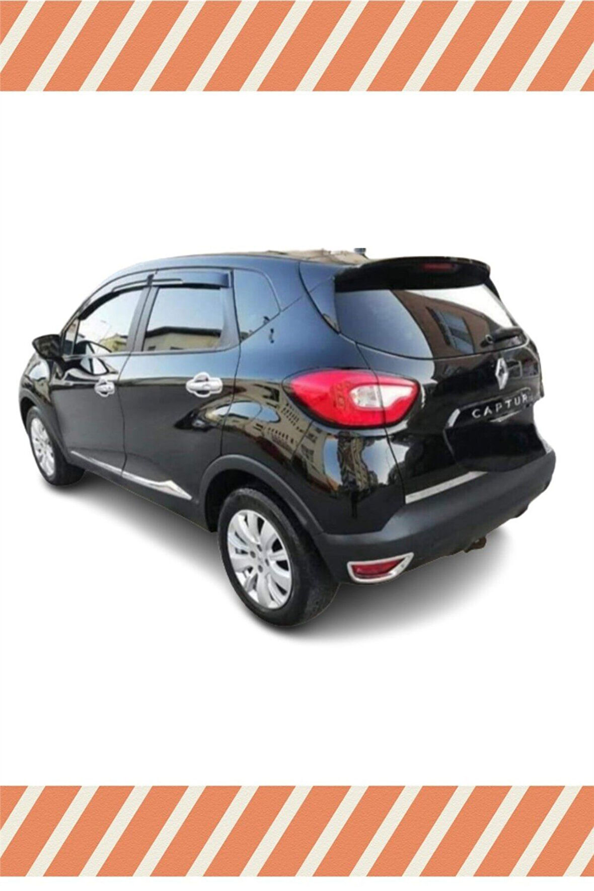 Renault Captur 2013-2019 Modellerine Uyumlu Özel 4'Lü Mügen Tip Cam Rüzgarlığı