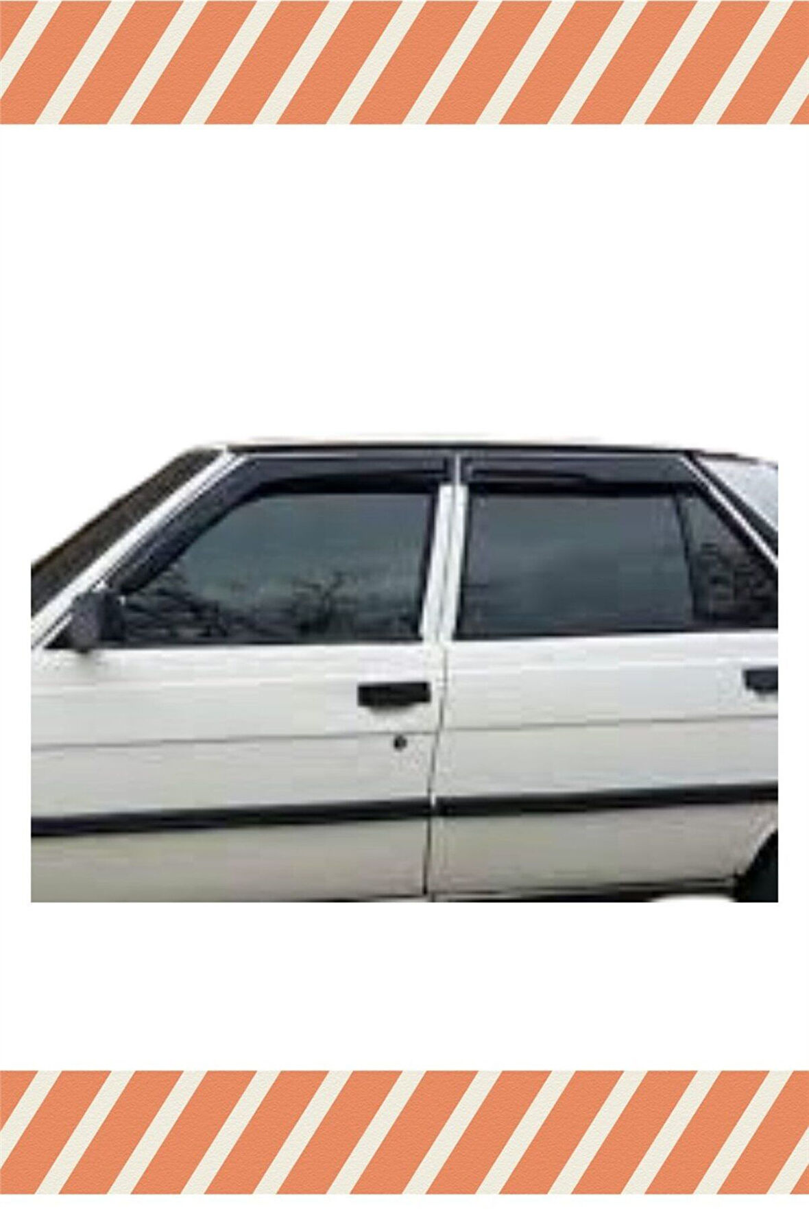 Renault -9 Brodway-Flash Tüm Modellerine Uyumlu Özel 4'Lü Mügen Tip Cam Rüzgarlığı