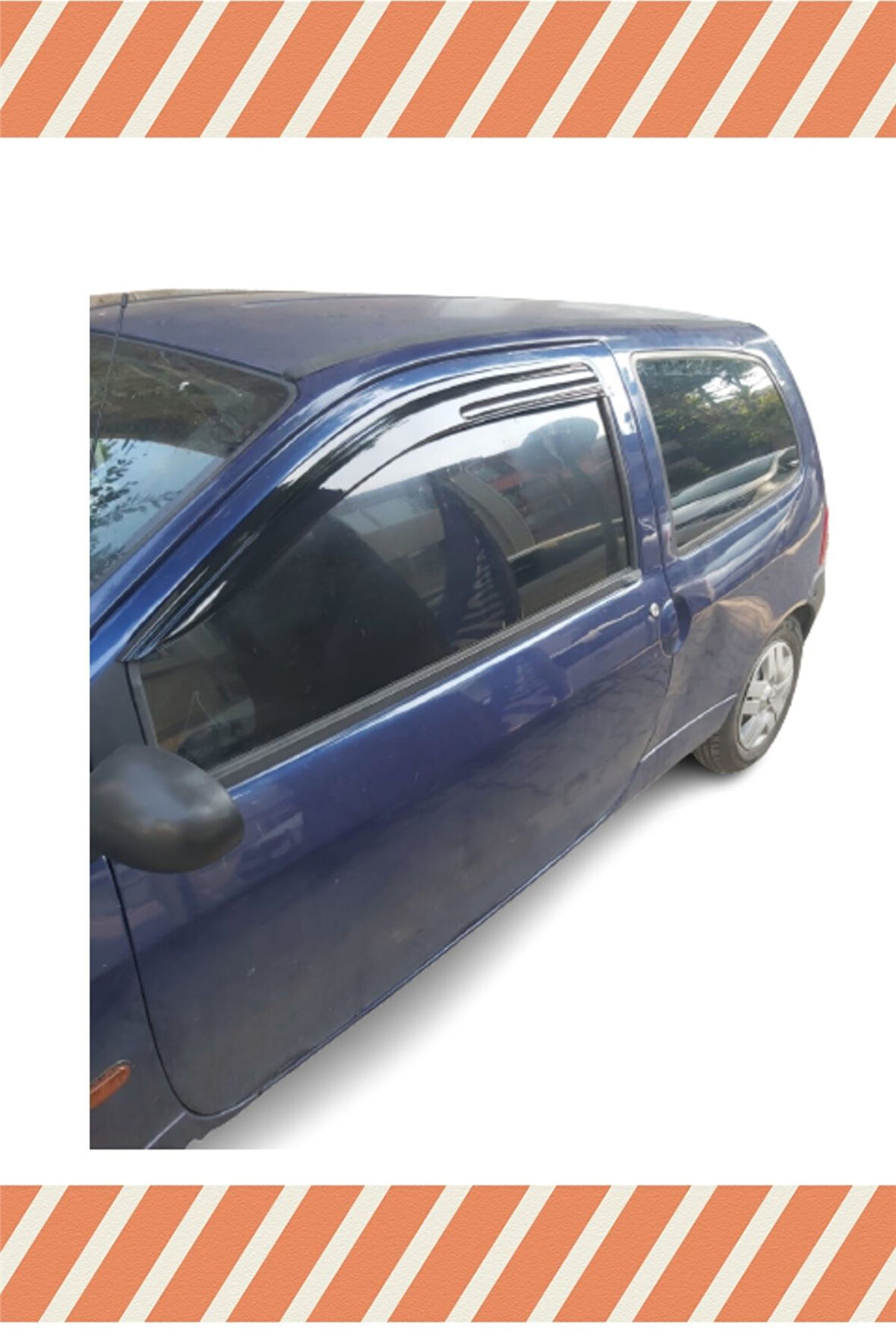 Renault Twingo Tüm Modellerine Uyumlu Özel 2'Li Mügen Tip Cam Rüzgarlığı