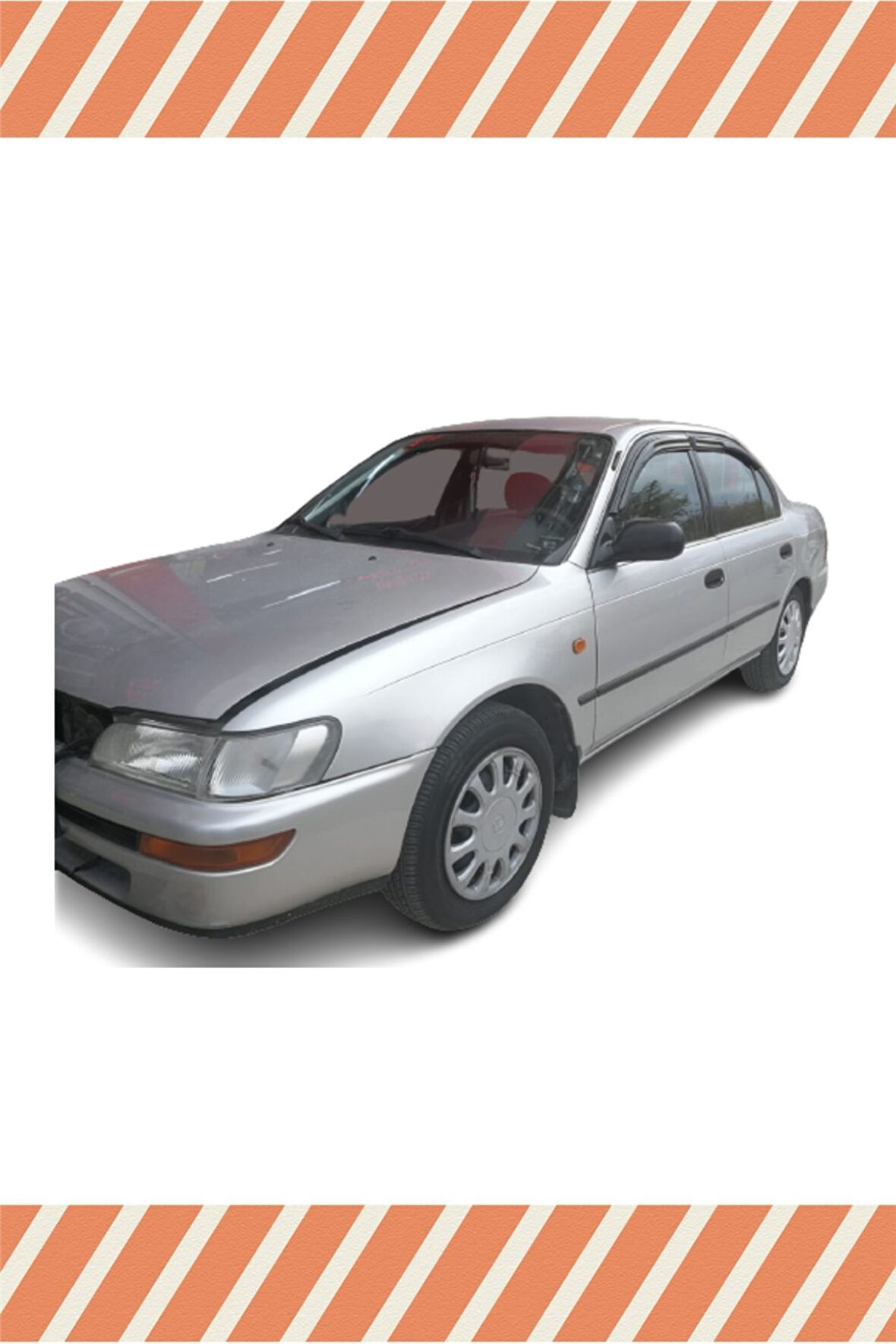 Toyota Corolla Efsane Kasa 1993-1998 Modellerine Uyumlu Özel 4'Lü Mügen Tip Cam Rüzgarlığı