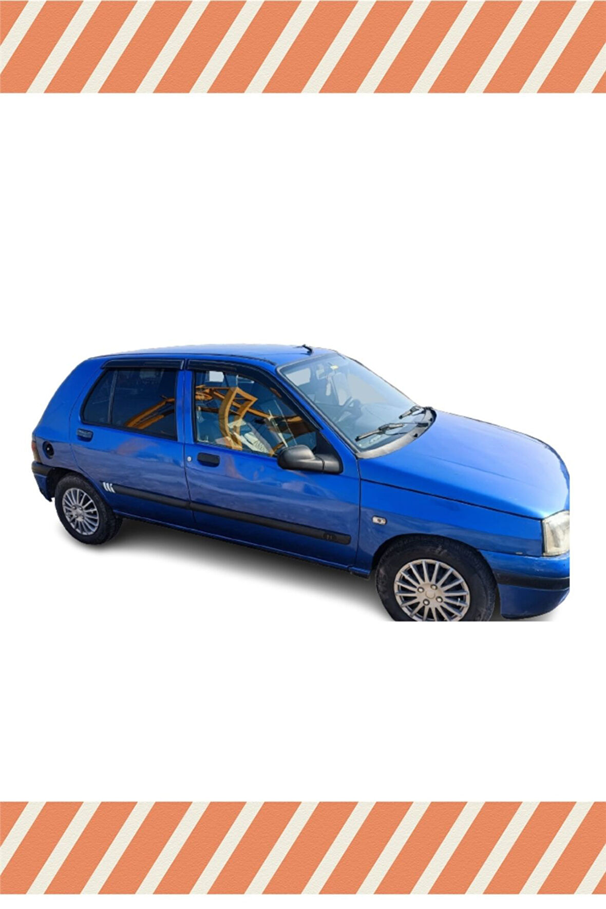 Renault Clio 1 Hb 1993-1998 Modellerine Uyumlu Özel 4'Lü Mügen Tip Cam Rüzgarlığı
