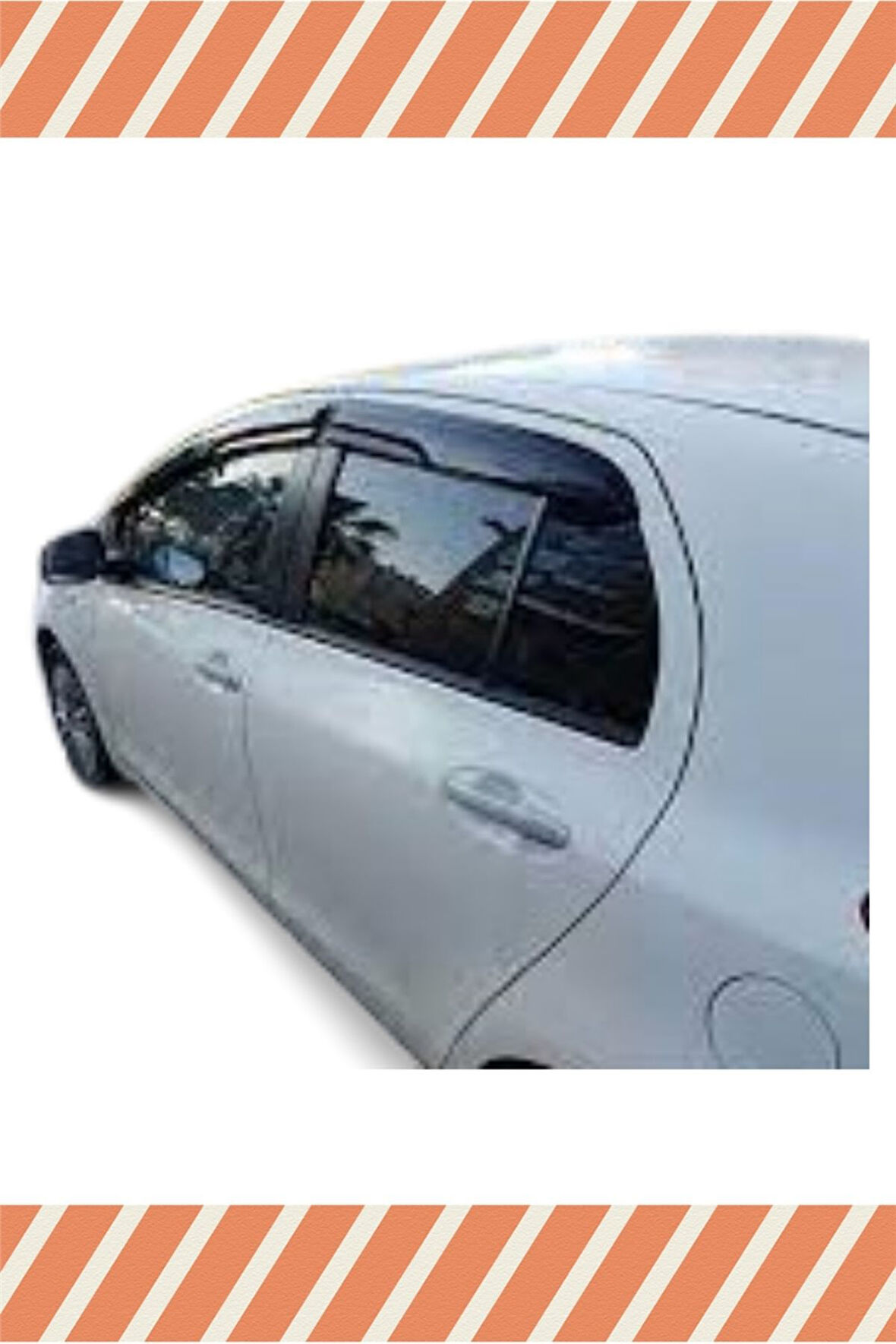 Toyota Yaris 2006 -2012 Modellerine Uyumlu Özel 4'Lü Mügen Tip Cam Rüzgarlığı
