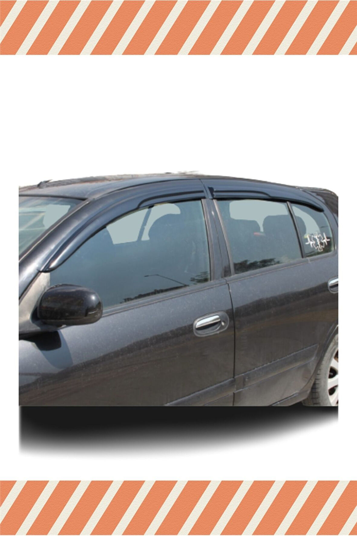 Nıssan Almera Hb Tüm Modellerine Uyumlu Özel 4'Lü Mügen Tip Cam Rüzgarlığı
