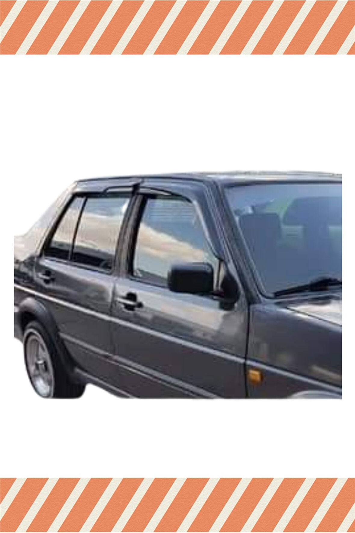 Volkswagen Jetta 1984-1994N Modellerine Uyumlu Özel 4’Lü Mügen Tip Cam Rüzgarlığı