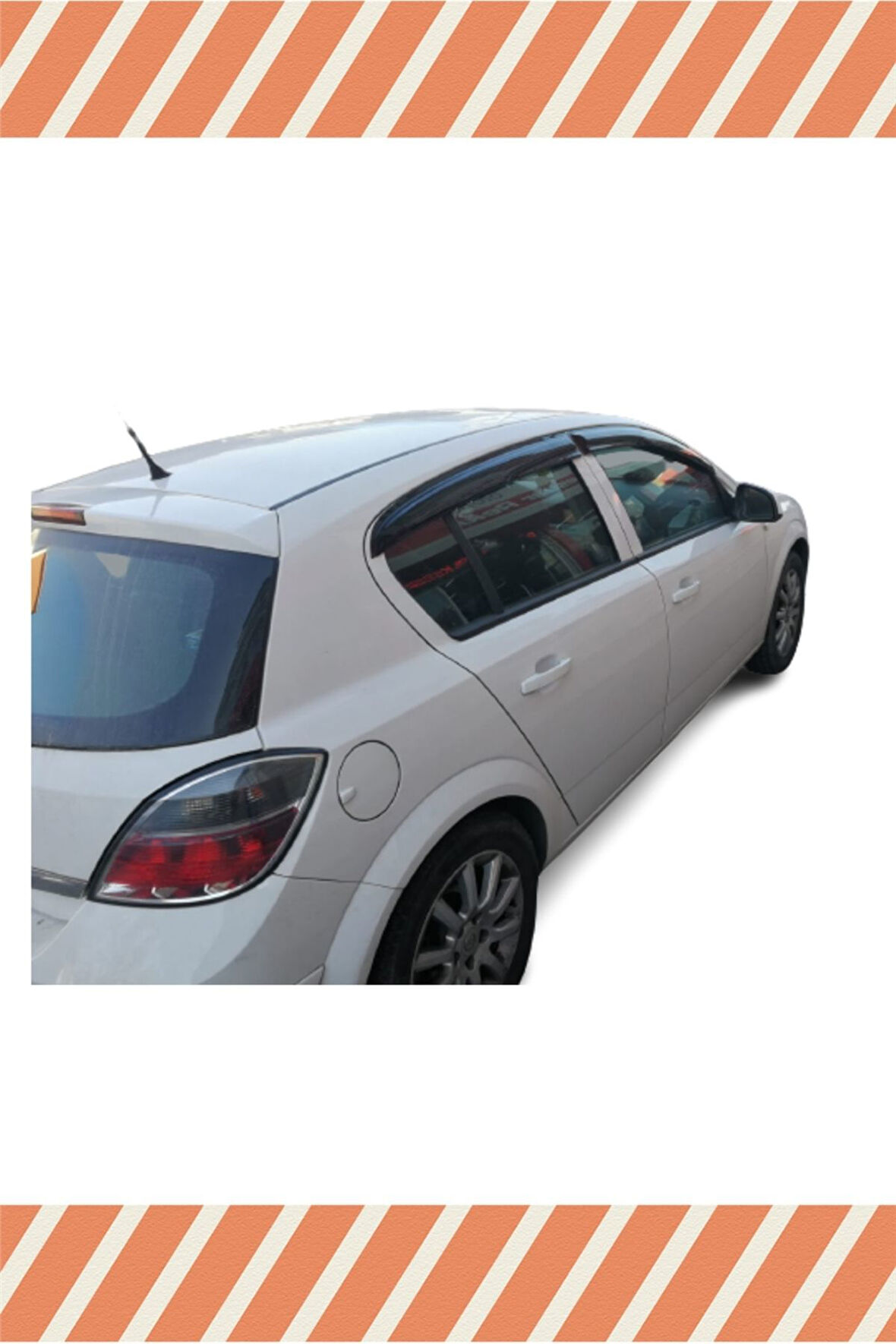 Opel Astra H Hb 2004-2015 Modellerine Uyumlu Özel 4'Lü Mügen Tip Cam Rüzgarlığı