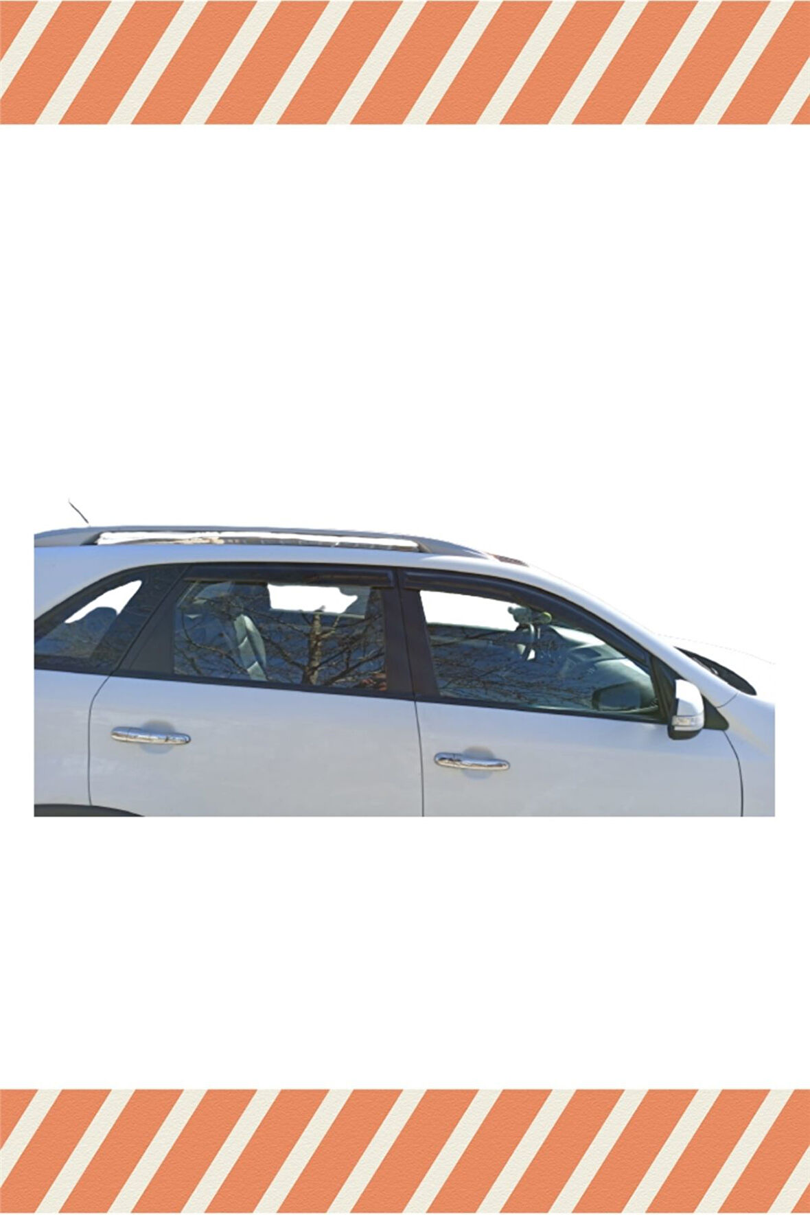 Kia Sorento 2011-2014 Modellerine Uyumlu Özel 4'Lü Mügen Tip Cam Rüzgarlığı