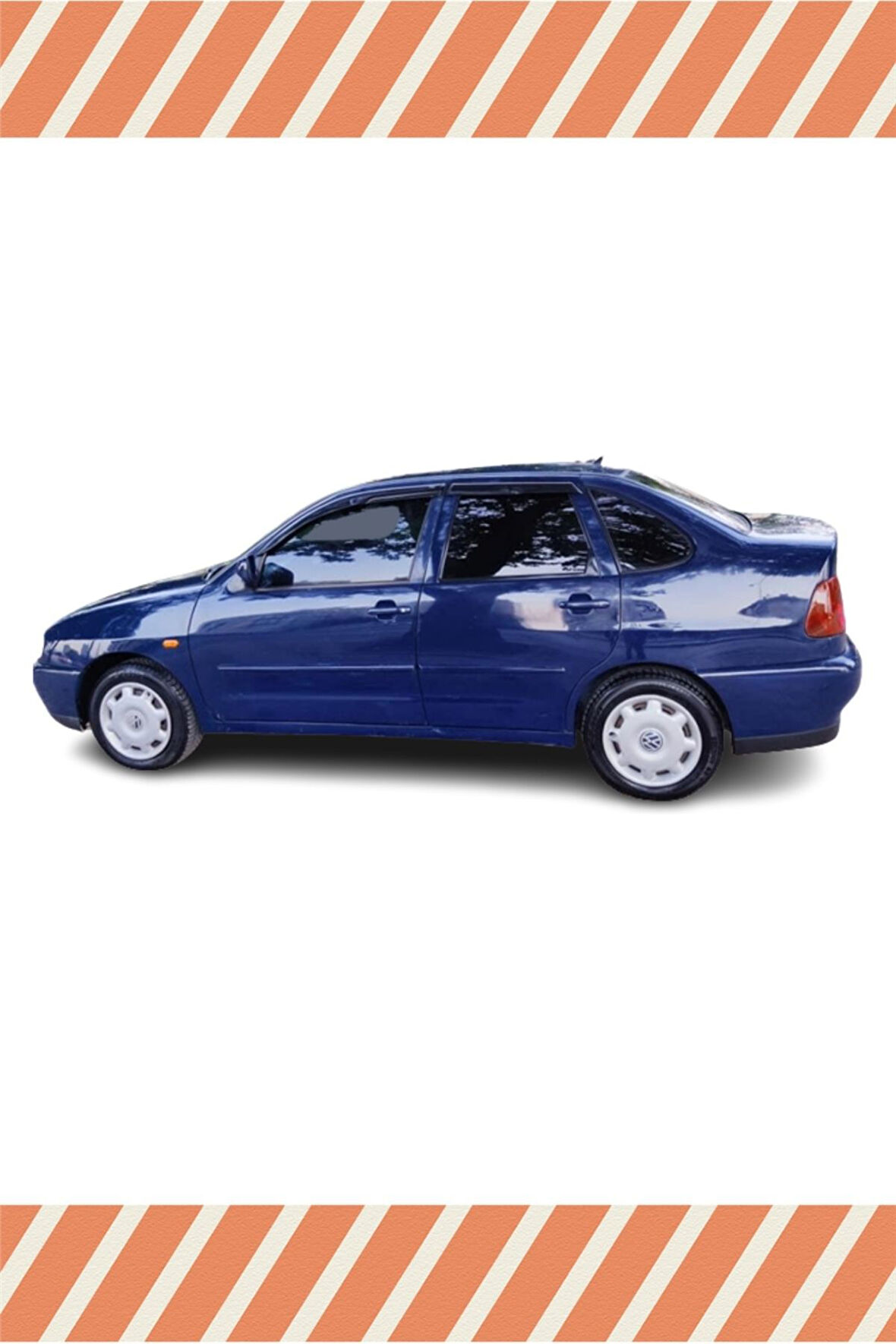 Volkswagen Polo Sedan Classic 1996-2001 Modellerine Uyumlu Özel 4'Lü Mügen Tip Cam Rüzgarlığı