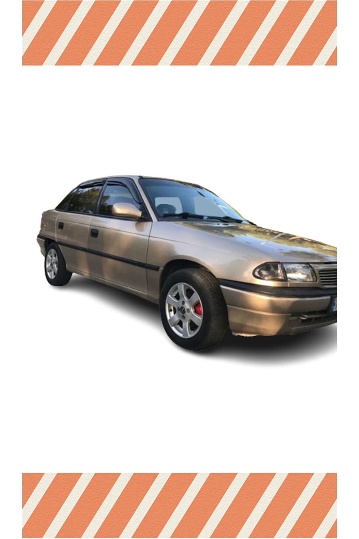 Opel Vectra A Tüm Modellerine Uyumlu Özel 4'Lü Mügen Tip Cam Rüzgarlığı