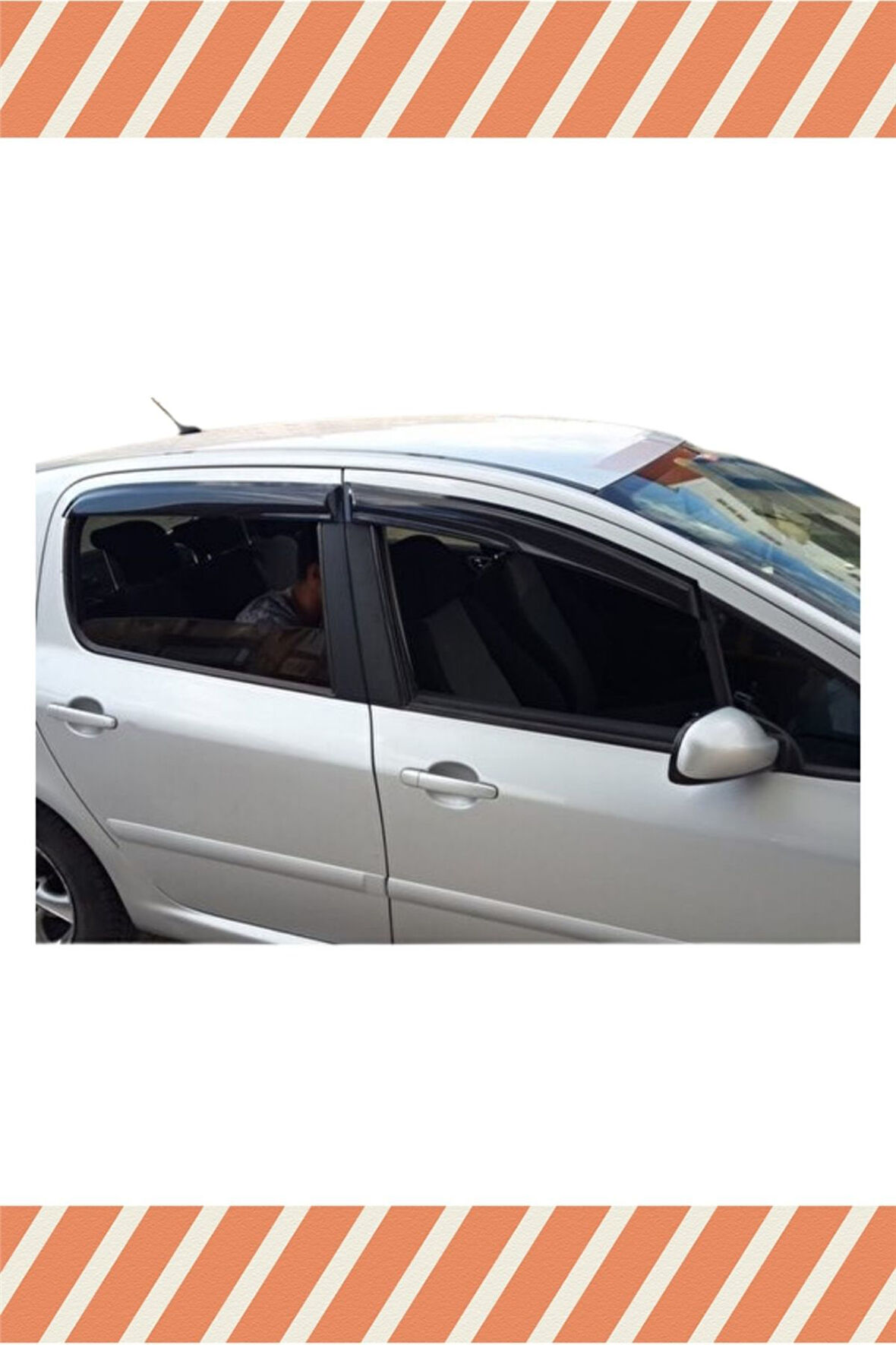 Peugeot 307 Hb Tüm Modellerine Uyumlu Özel 4'Lü Mügen Tip Cam Rüzgarlığı