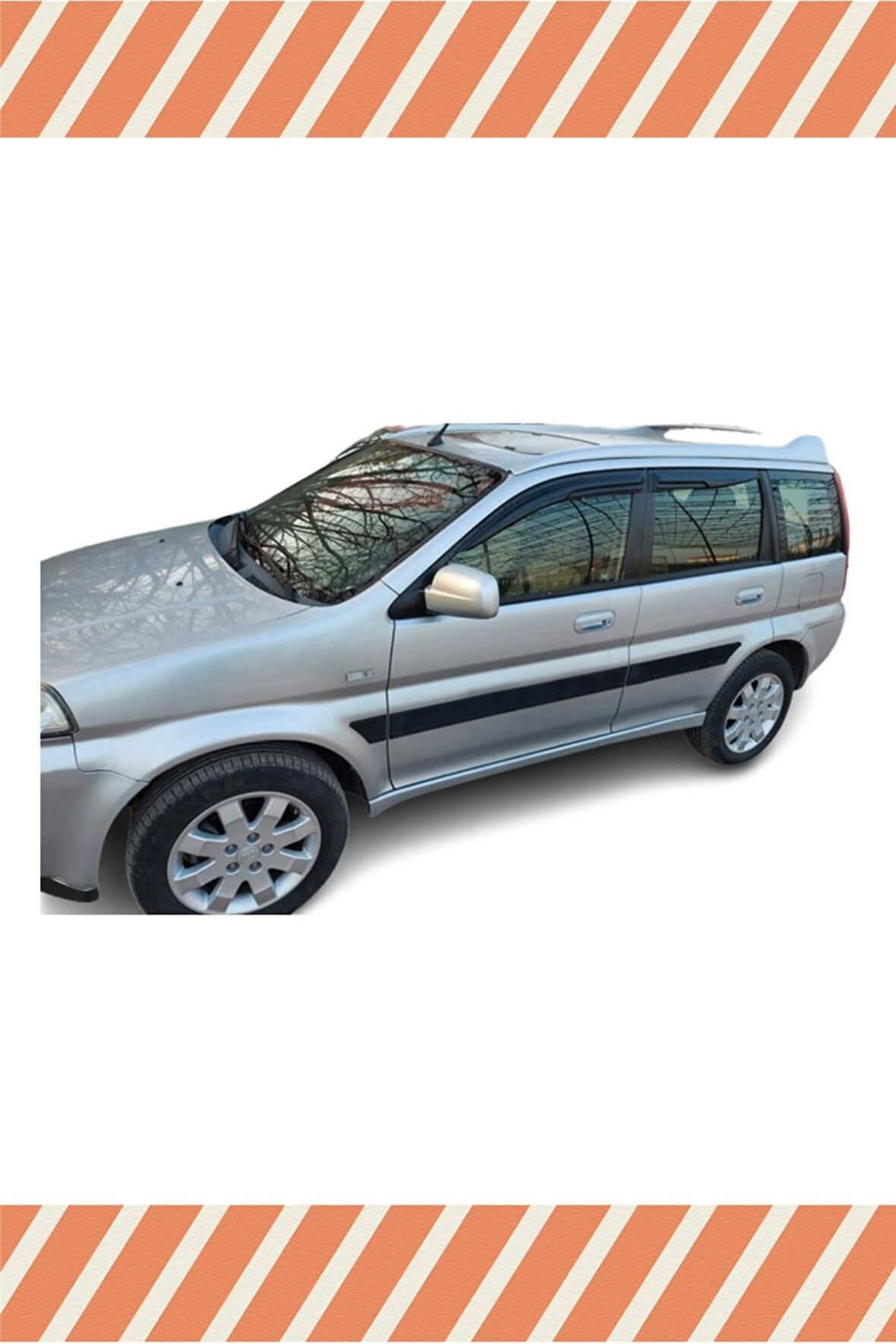 Honda Hr-V 1999-2006 Modellerine Uyumlu Özel 4'Lü Mügen Tip Cam Rüzgarlığı