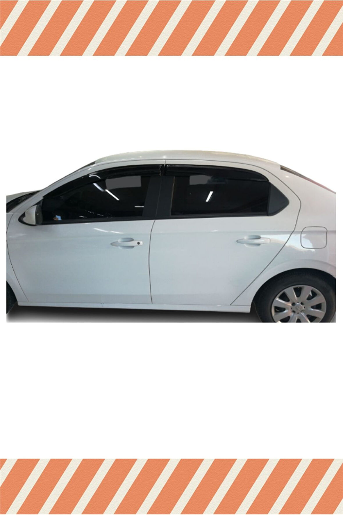 Citroen Eylese Tüm Modellerine Uyumlu Özel 4'Lü Mügen Tip Cam Rüzgarlığı