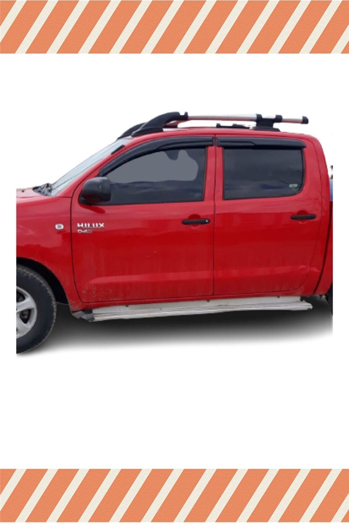 Toyota Hılux 2004-2015 Modellerine Uyumlu Özel 4'Lü Mügen Tip Cam Rüzgarlığı