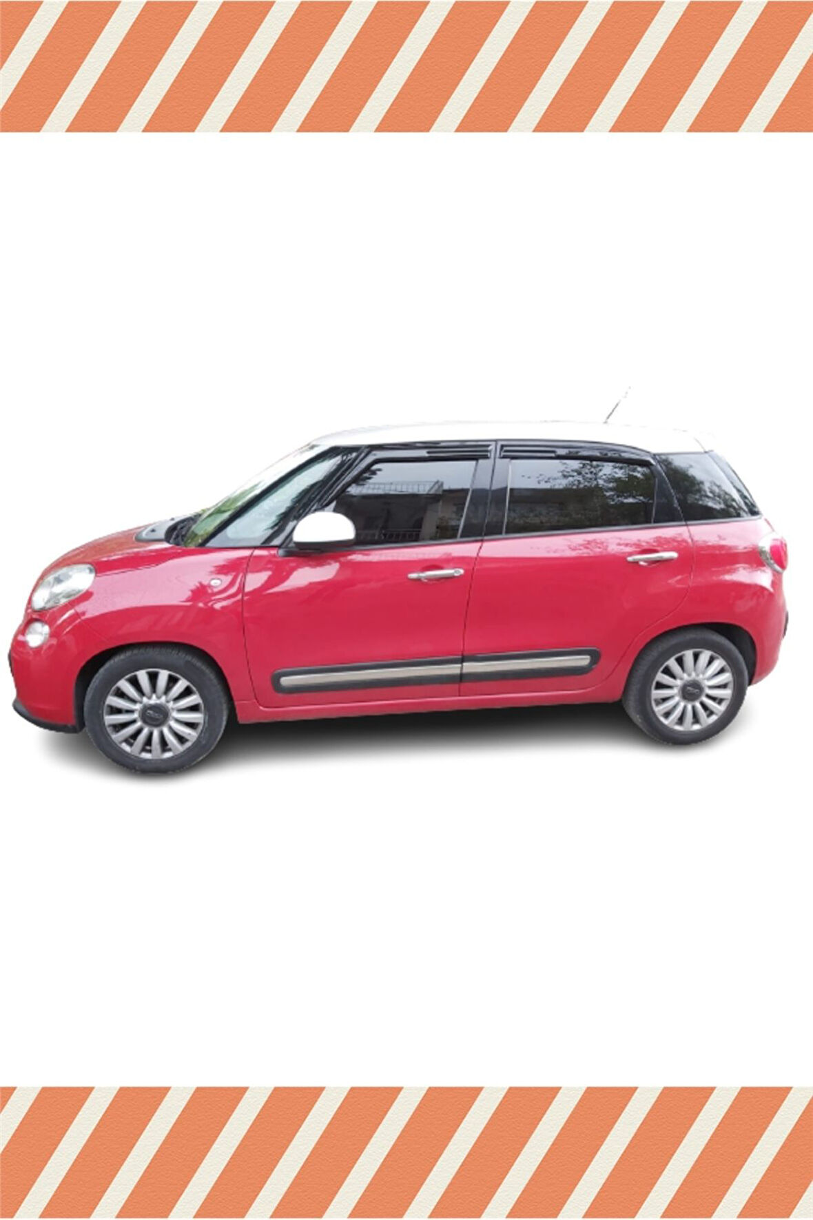 Fiat 500 L Tüm Modellerine Uyumlu Özel 4'Lü Mügen Tip Cam Rüzgarlığı