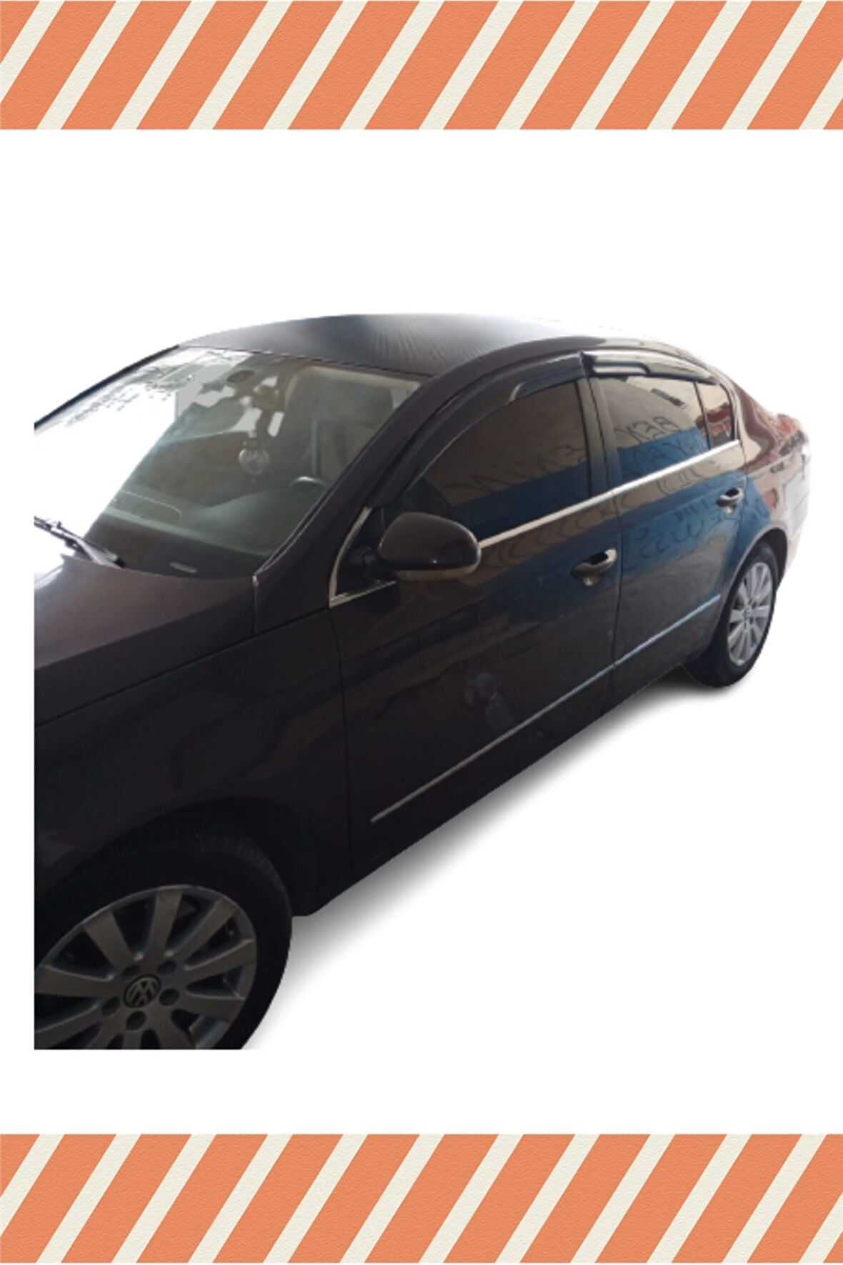 Volkswagen Passat 3C 2005-2010 Modellerine Uyumlu Özel 4'Lü Mügen Tip Cam Rüzgarlığı