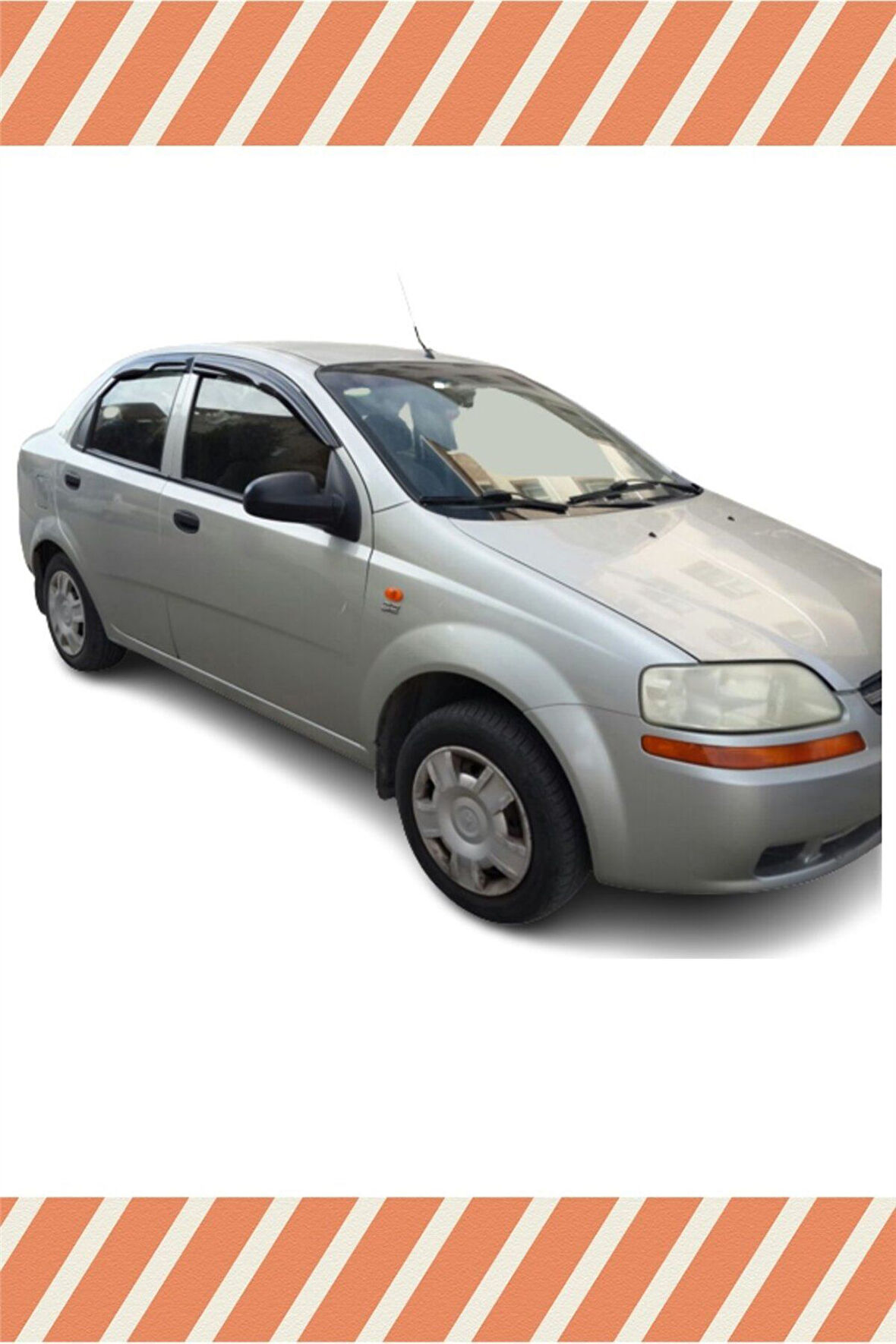 Chevrolet Kalos Sedan Tüm Modellerine Uyumlu Özel 4'Lü Mügen Tip Cam Rüzgarlığı