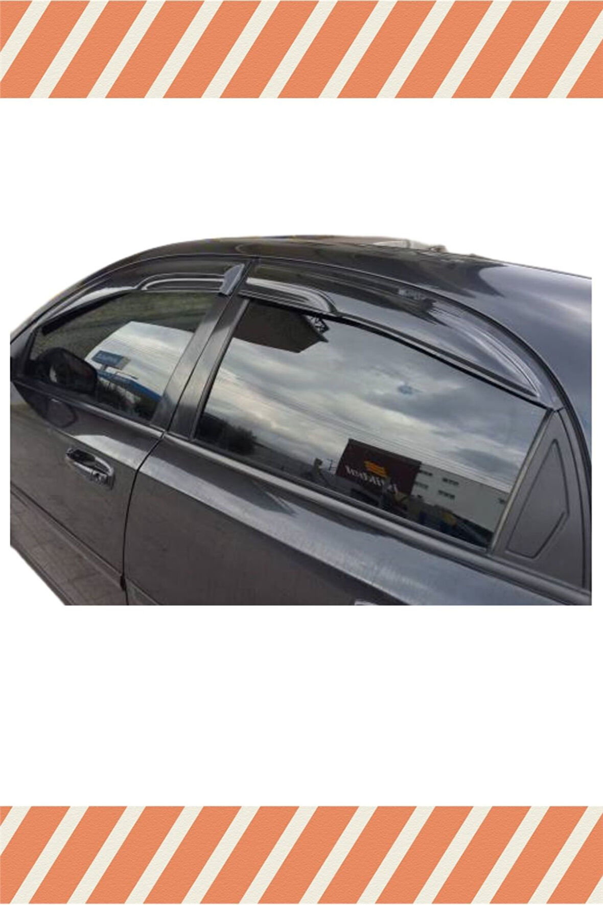 Chevrolet Lacetti Hb Tüm Modellerine Uyumlu Özel 4'Lü Mügen Tip Cam Rüzgarlığı
