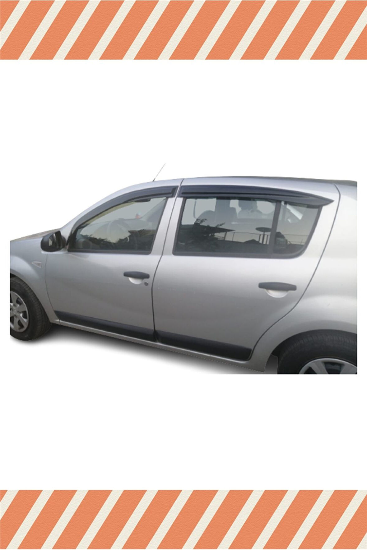 Dacıa Sandero 2007-2012 Modellerine Uyumlu Özel 4'Lü Mügen Tip Cam Rüzgarlığı
