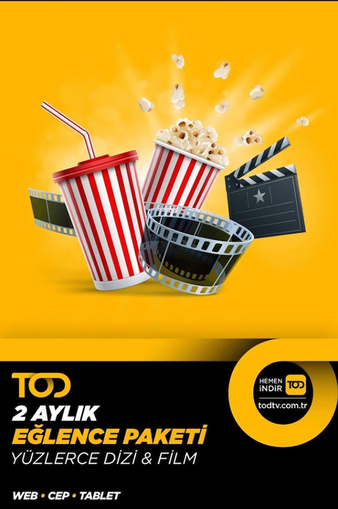 2 Aylık Eğlence Paketi 3 Ekran(Web+ Cep+ Tablet )