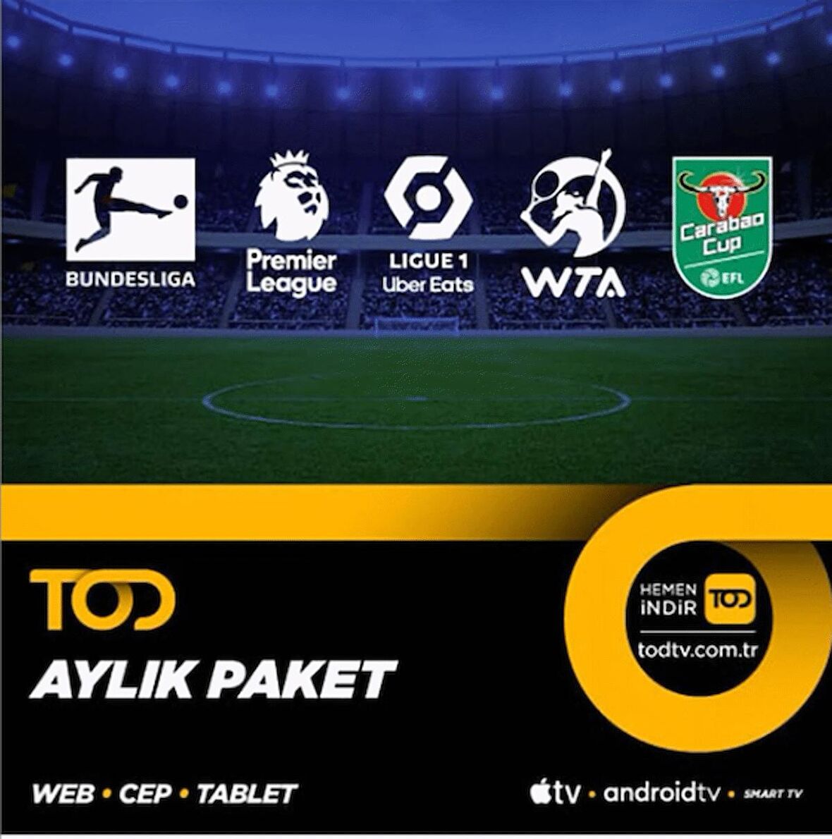 Aylık Spor Extra+ Paketi – 4 Ekran (Web+ Cep+ Tablet + Smart Tv+ Apple TV)