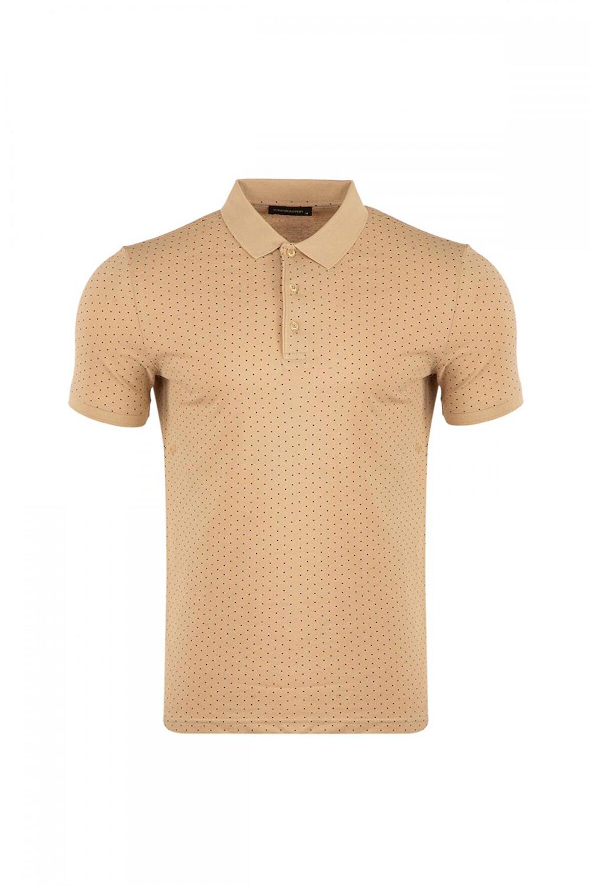 Büyük Beden Baskılı Polo Yaka T-Shirt
