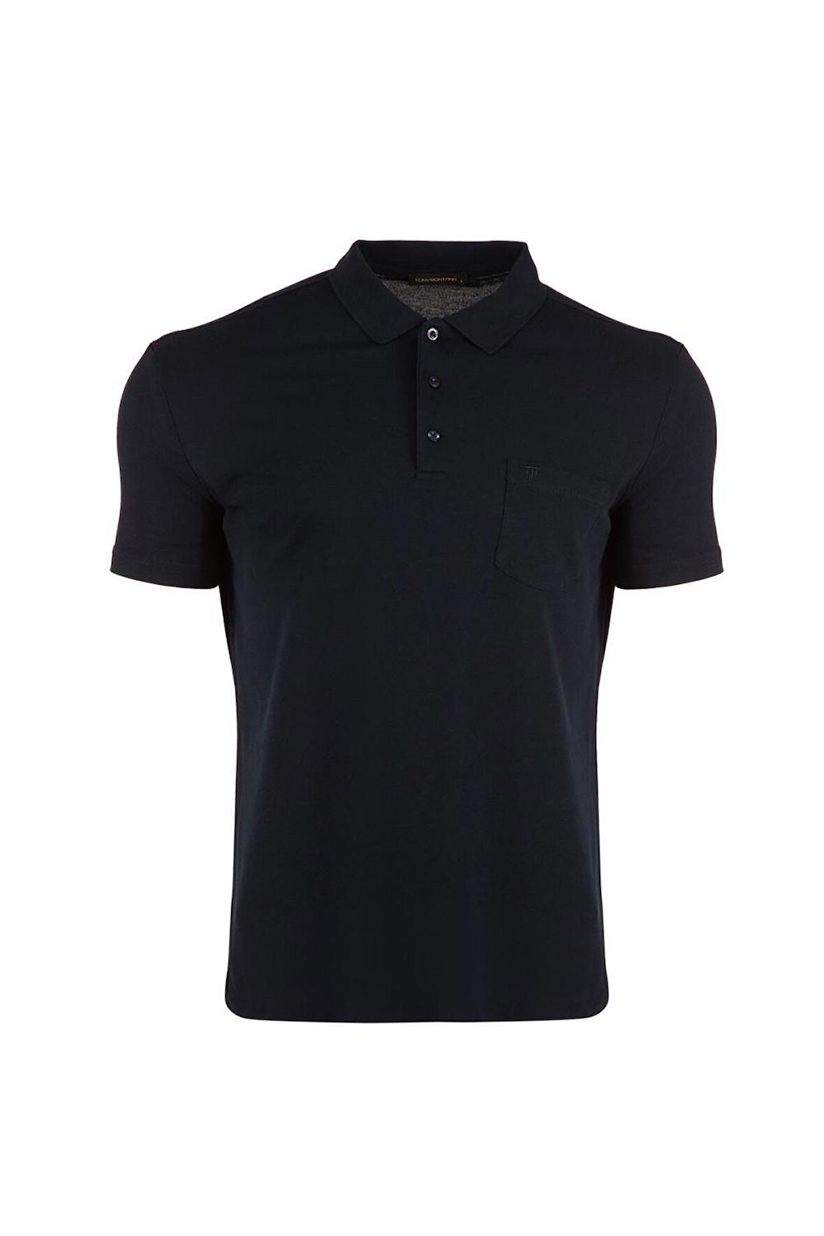 Büyük Beden Polo Yaka %100 Pamuk Kısa Kollu Klasik Cepli Basic Penye T-Shirt