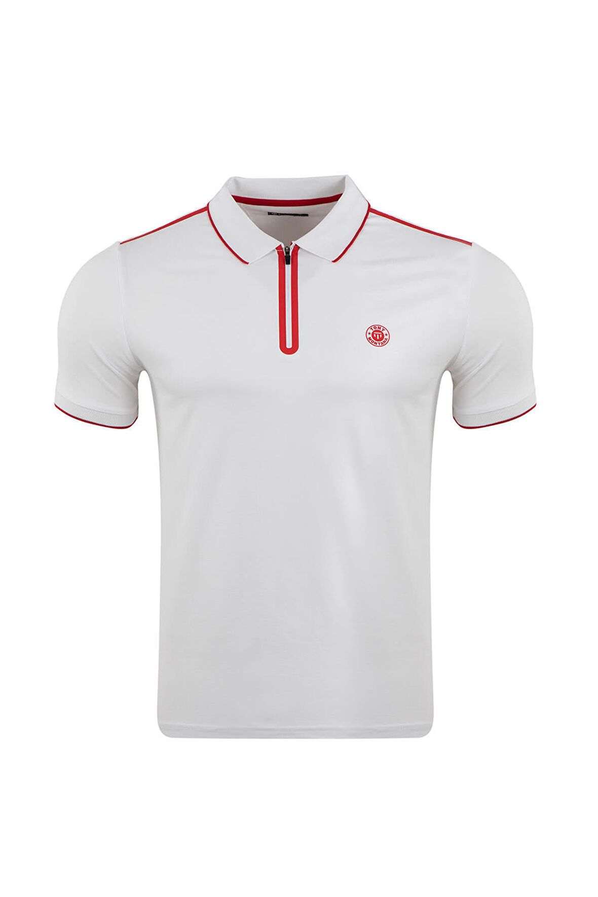 Büyük Beden Regular Fit Polo Yaka Baskılı T-Shirt	