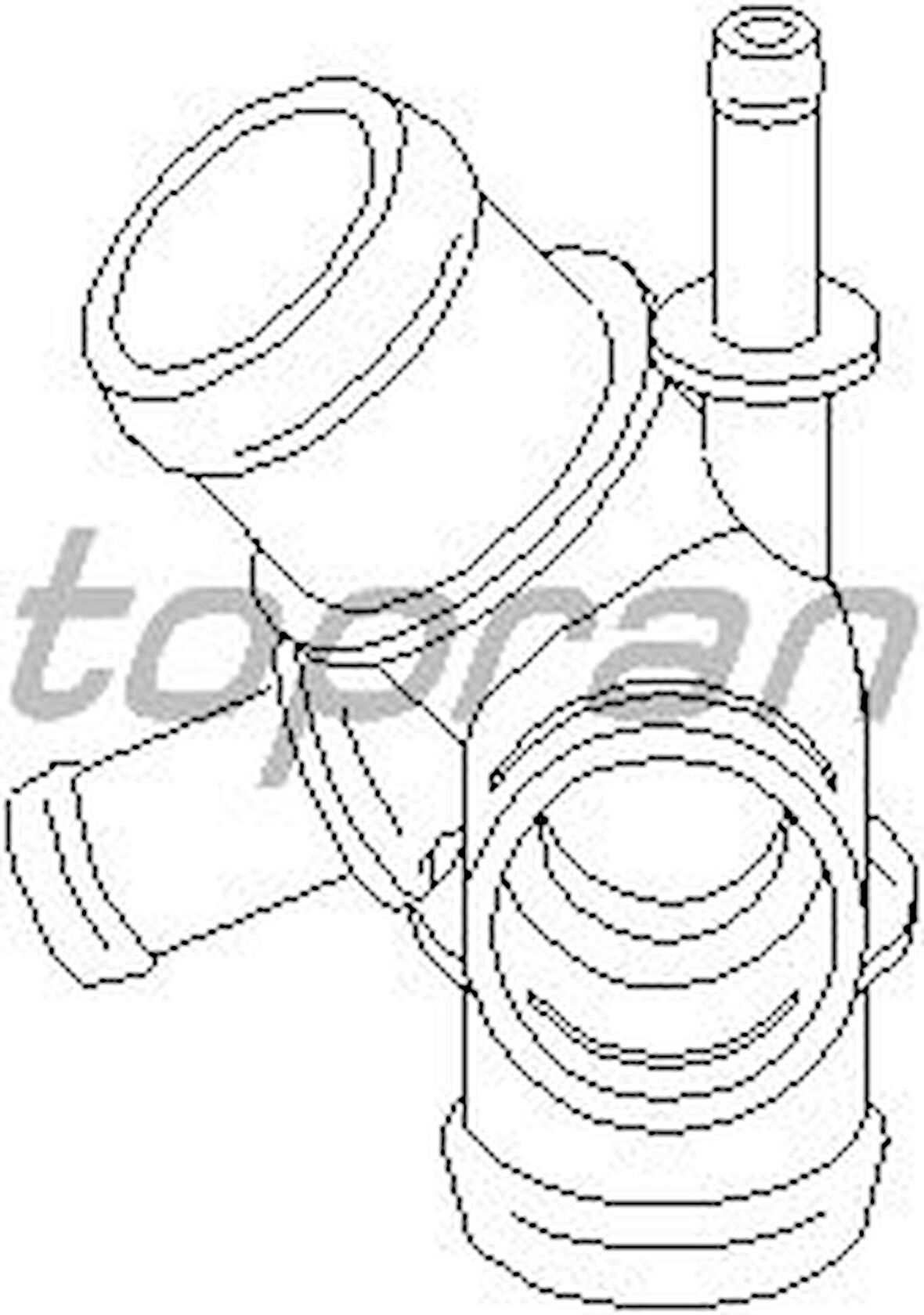 TOPRAN Su Flansı (Termostat Yuvası) Golf Iv-Bora