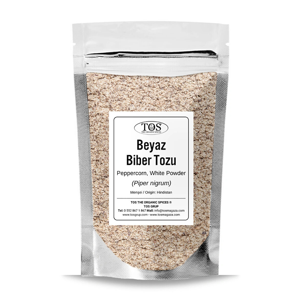 Beyaz Karabiber Tozu 100 gr (1. Kalite) Piper nigrum