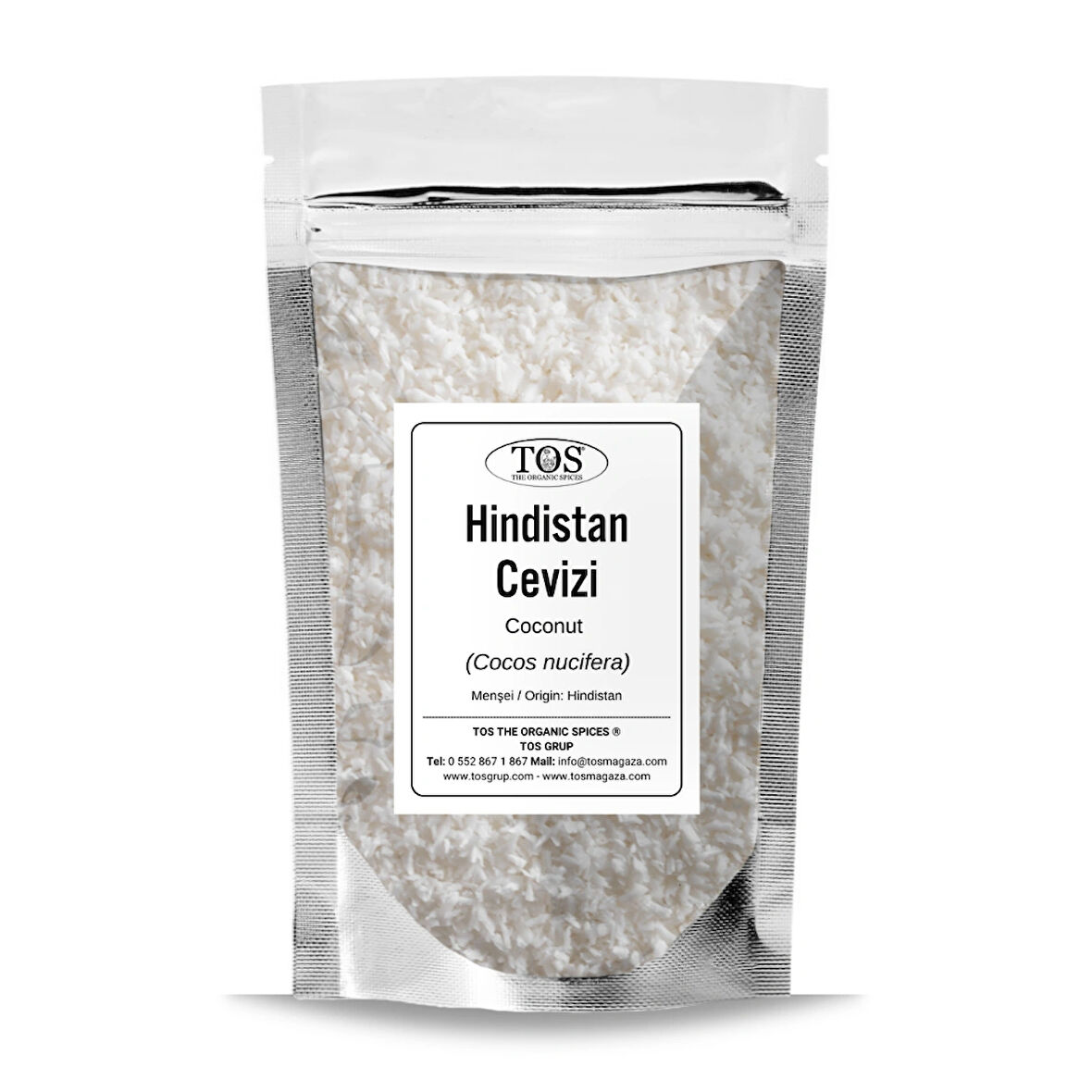 Hindistan Cevizi 250 gr (1. Kalite) Cocos nucifera