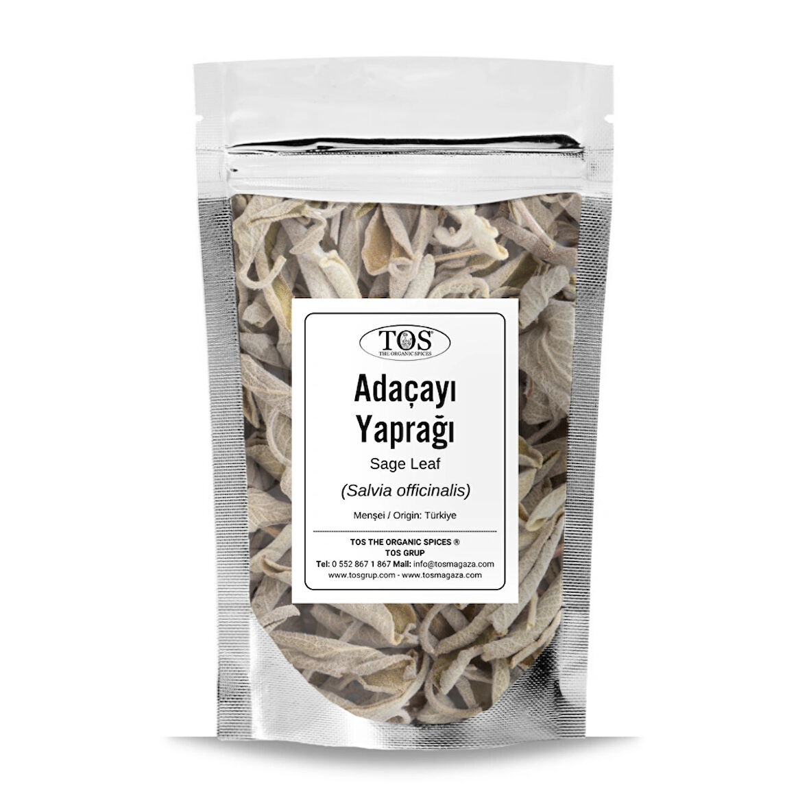 Adaçayı Yaprağı 100 gr (1. Kalite) Salvia officinalis