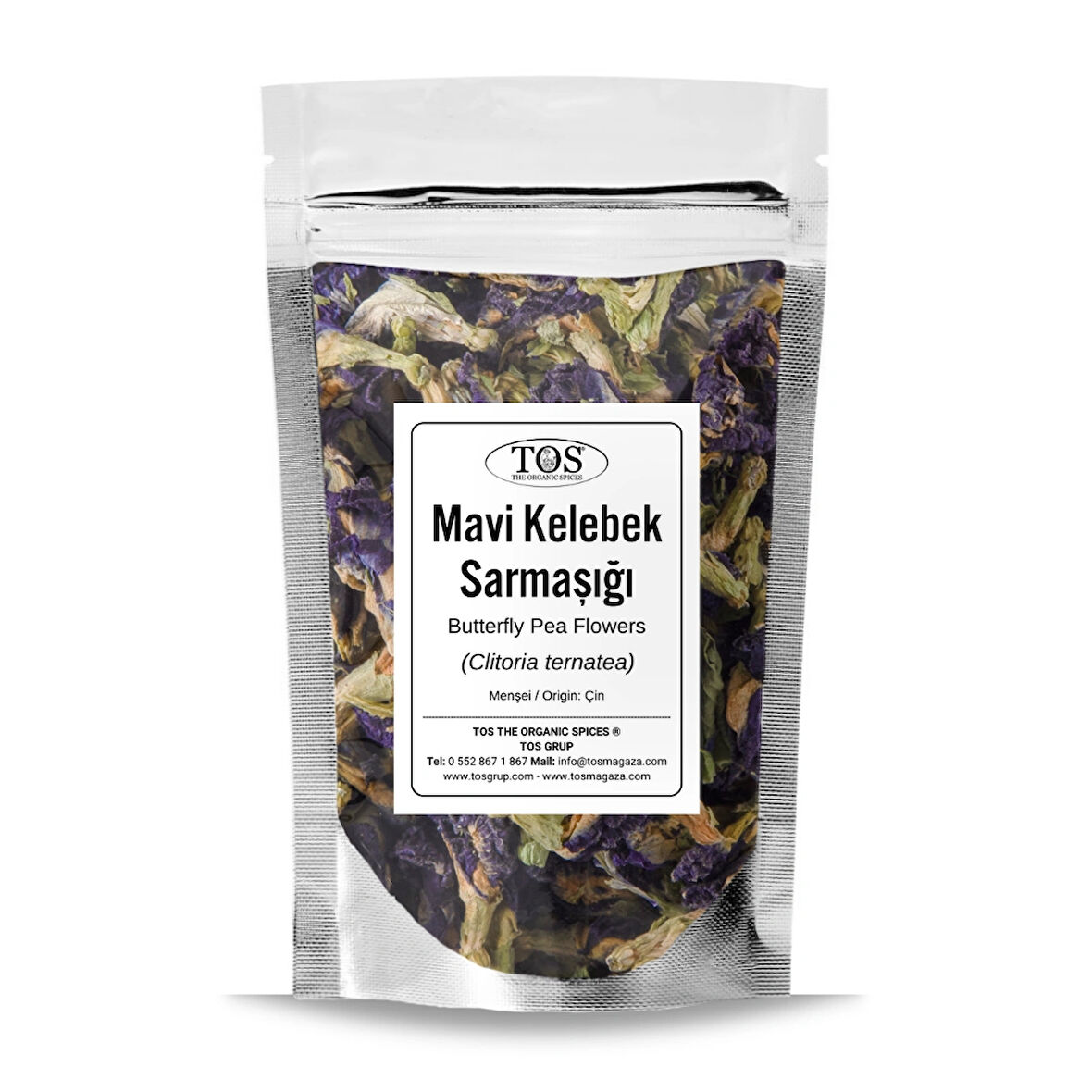 Mavi Kelebek Sarmaşığı 10 gr (1. Kalite) Clitoria ternatea