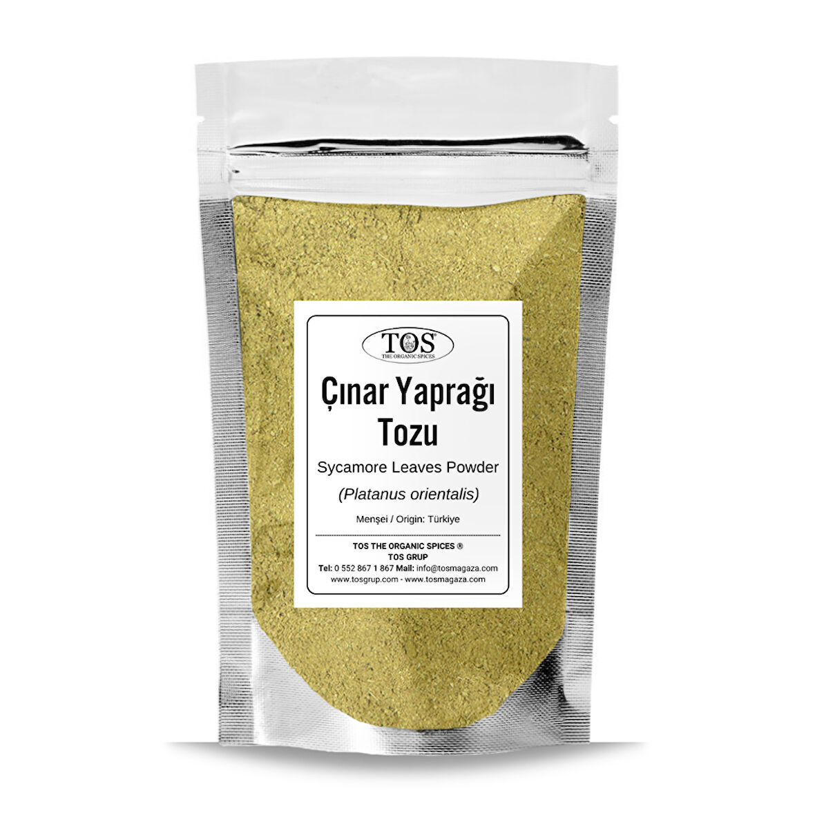 Çınar Yaprağı Tozu 500 gr (1. Kalite) Platanus orientalis