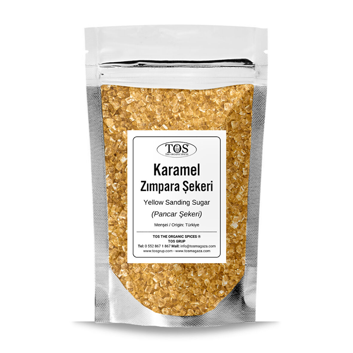 Karamel Zımpara Şekeri 1 kg Caramel Sanding Sugar