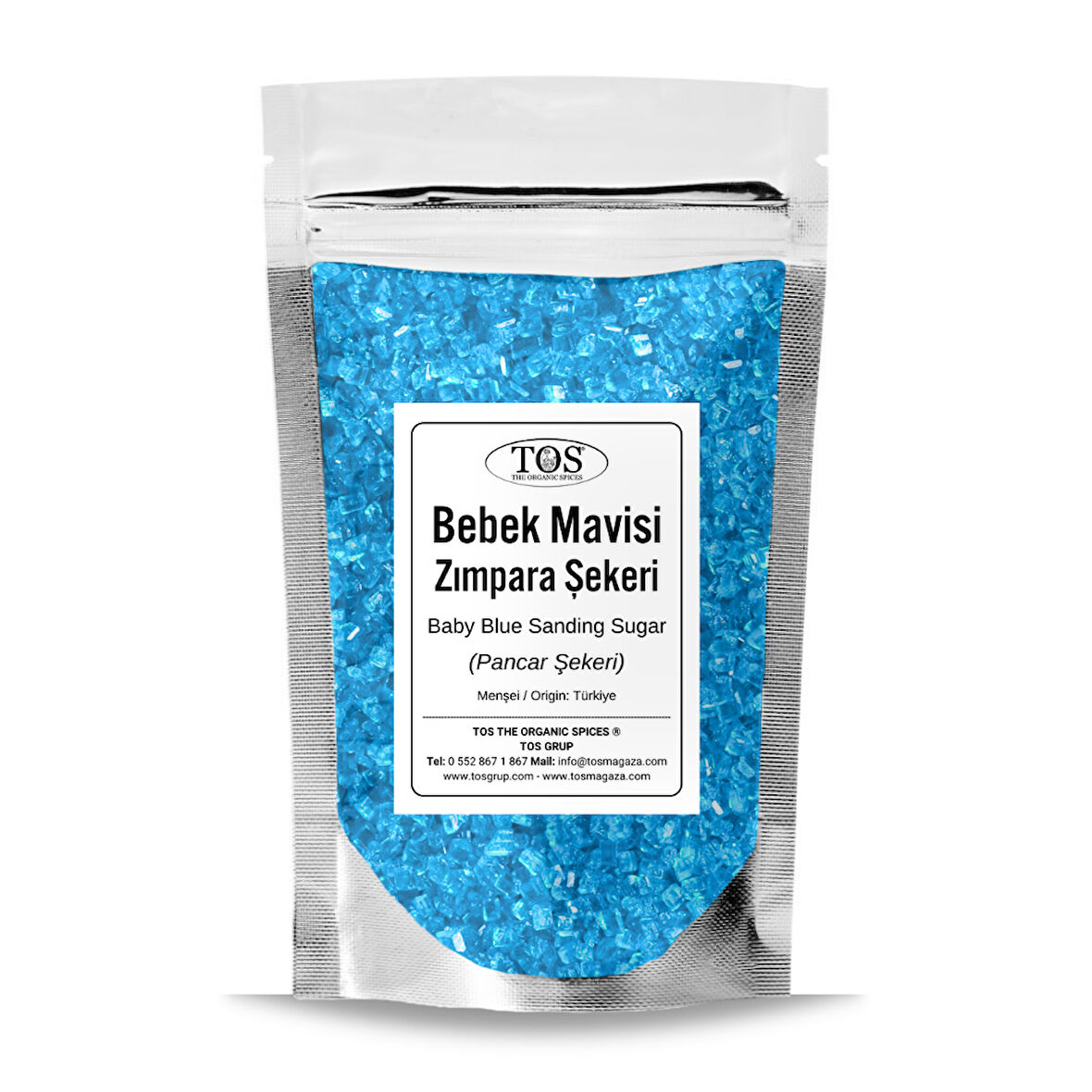 Bebek Mavisi Zımpara Şekeri 250 gr Baby Blue Sanding Sugar