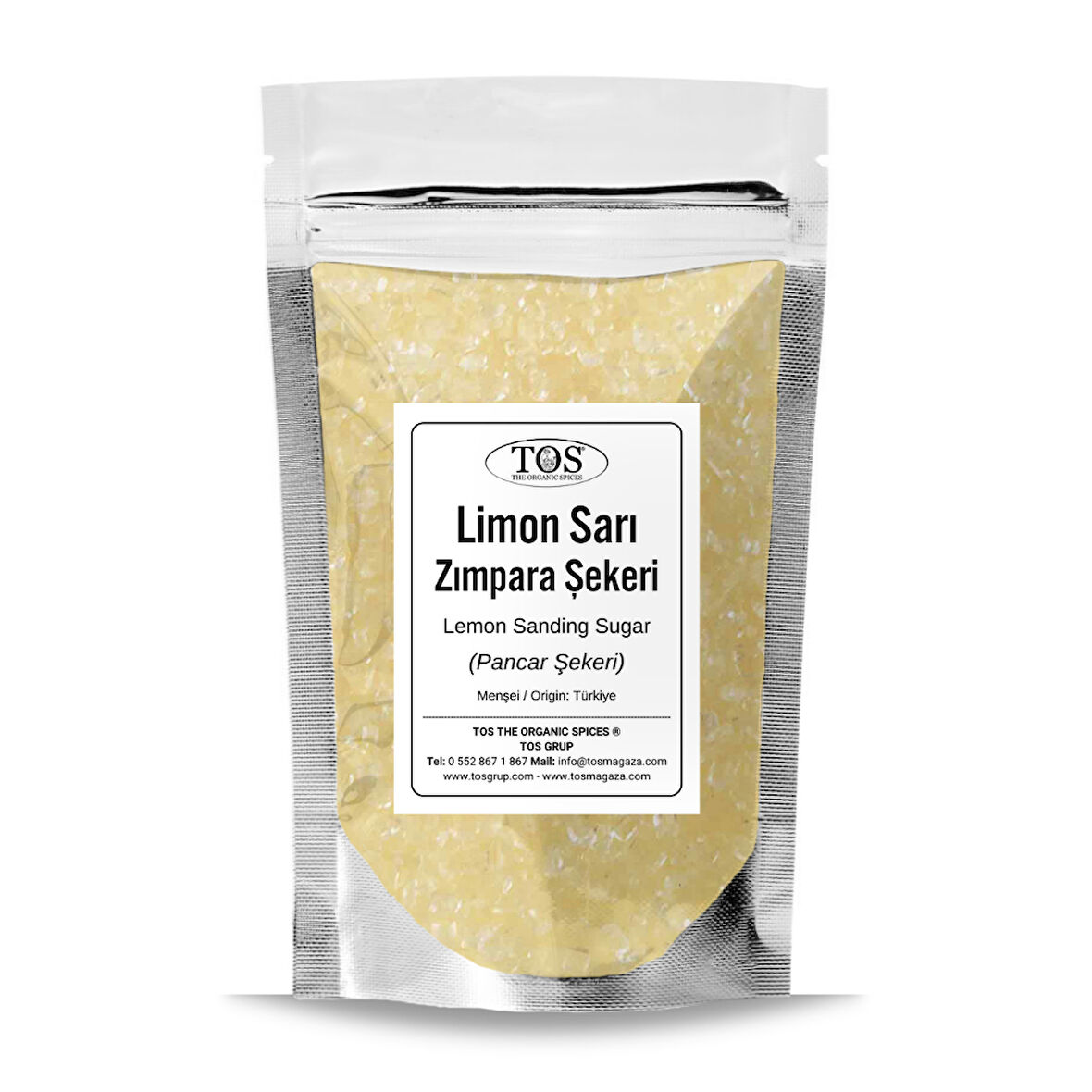 Limon Sarı Zımpara Şekeri 1 kg Lemon Yellow Sanding Sugar