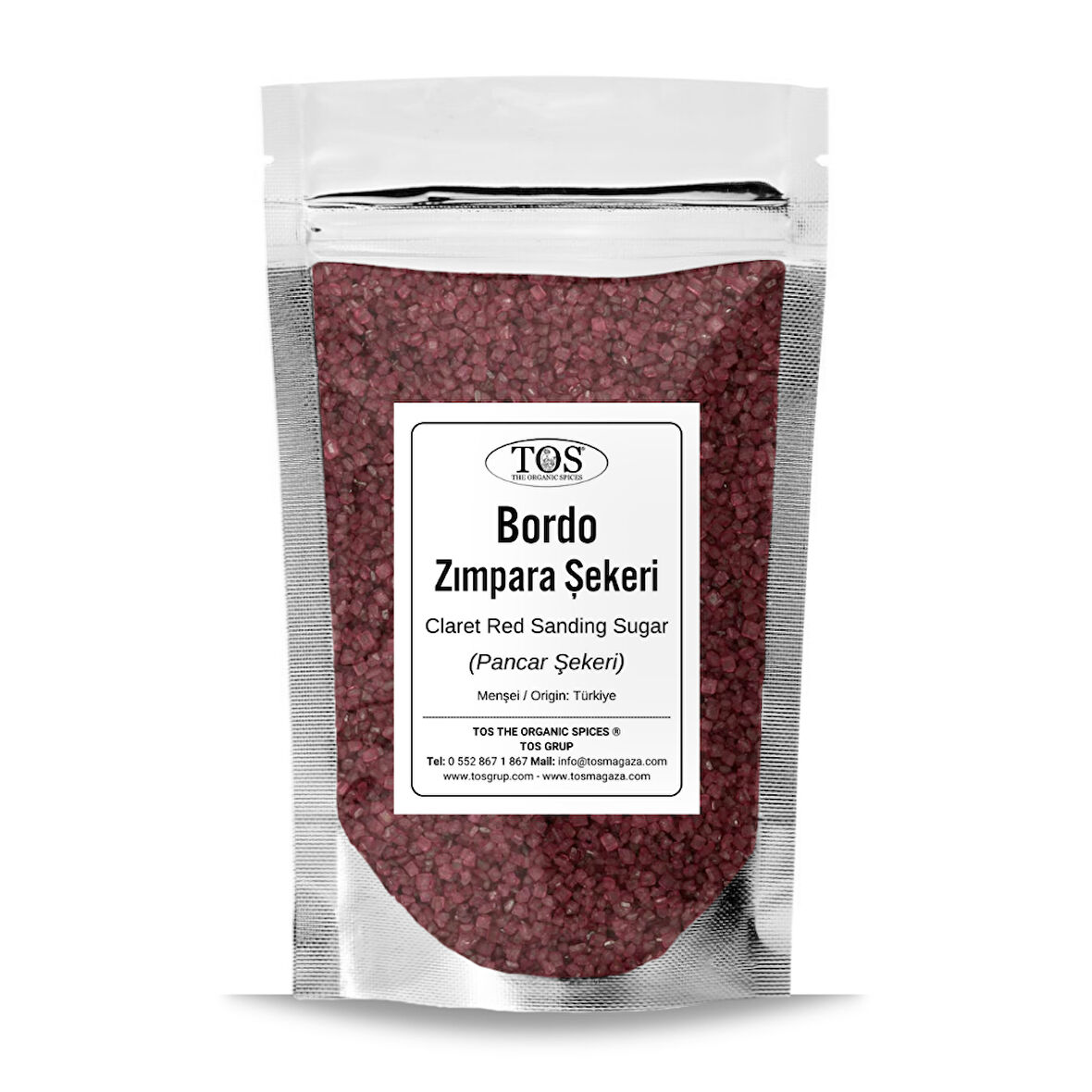 Bordo Zımpara Şekeri 100 gr Claret Red Sanding Sugar